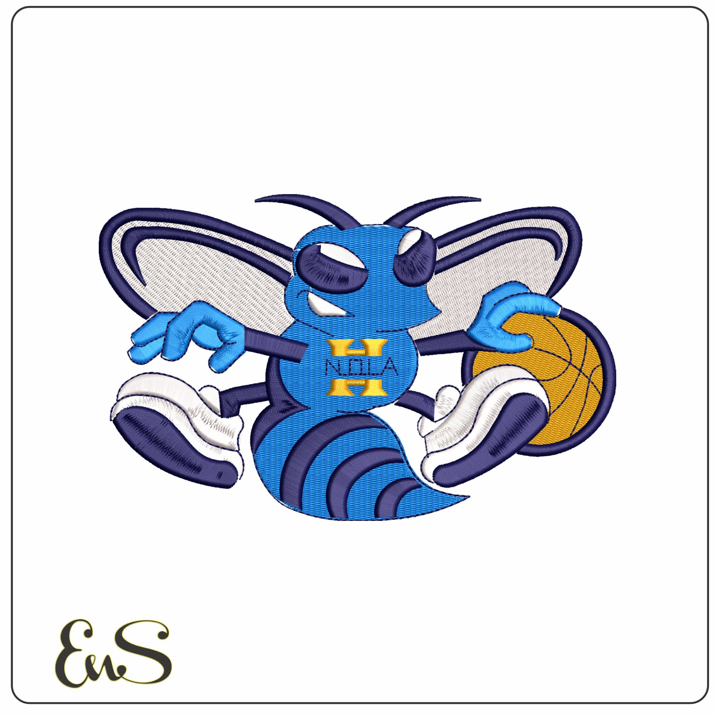 New Orleans Hornets Logo  - Elegant embroidery design file - instant download