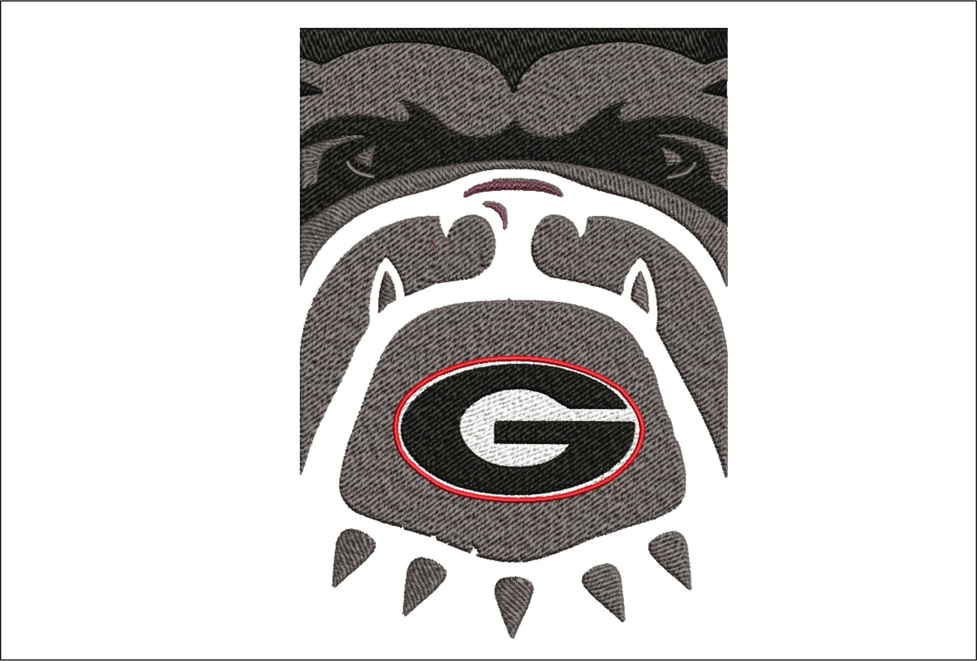 Georgia Athletics Wallpaper embroidery design - University of Georgia Bulldogs Logo Image