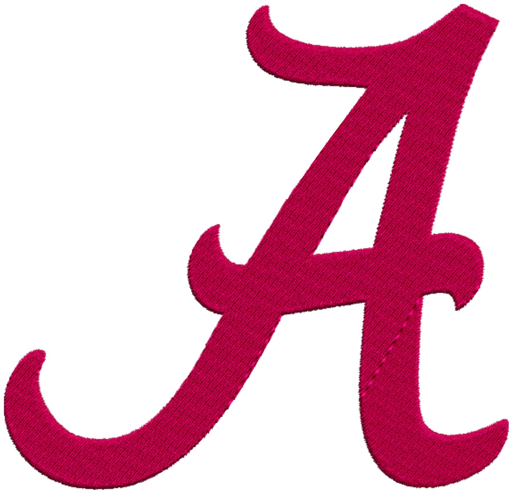 Alabama Athletics embroidery design - Crimson Tide Logo embroidery machine pattern AA embroidery file