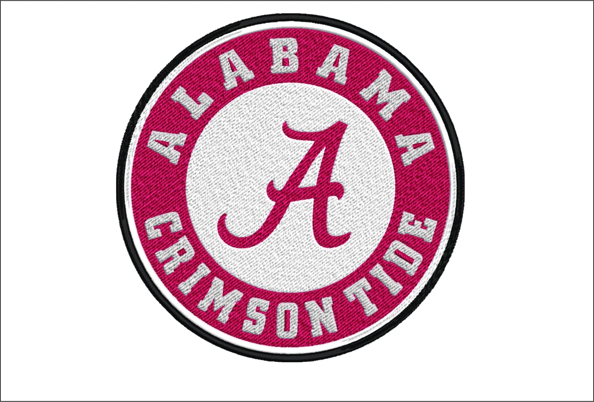 Alabama Athletics Emblem embroidery design - Crimson Tide Logo embroidery machine pattern AA embroidery file