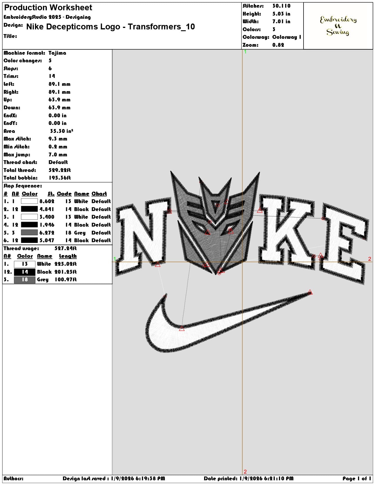 Nike Decepticoms Logo Transformers  - Elegant embroidery design file - instant download — view 3