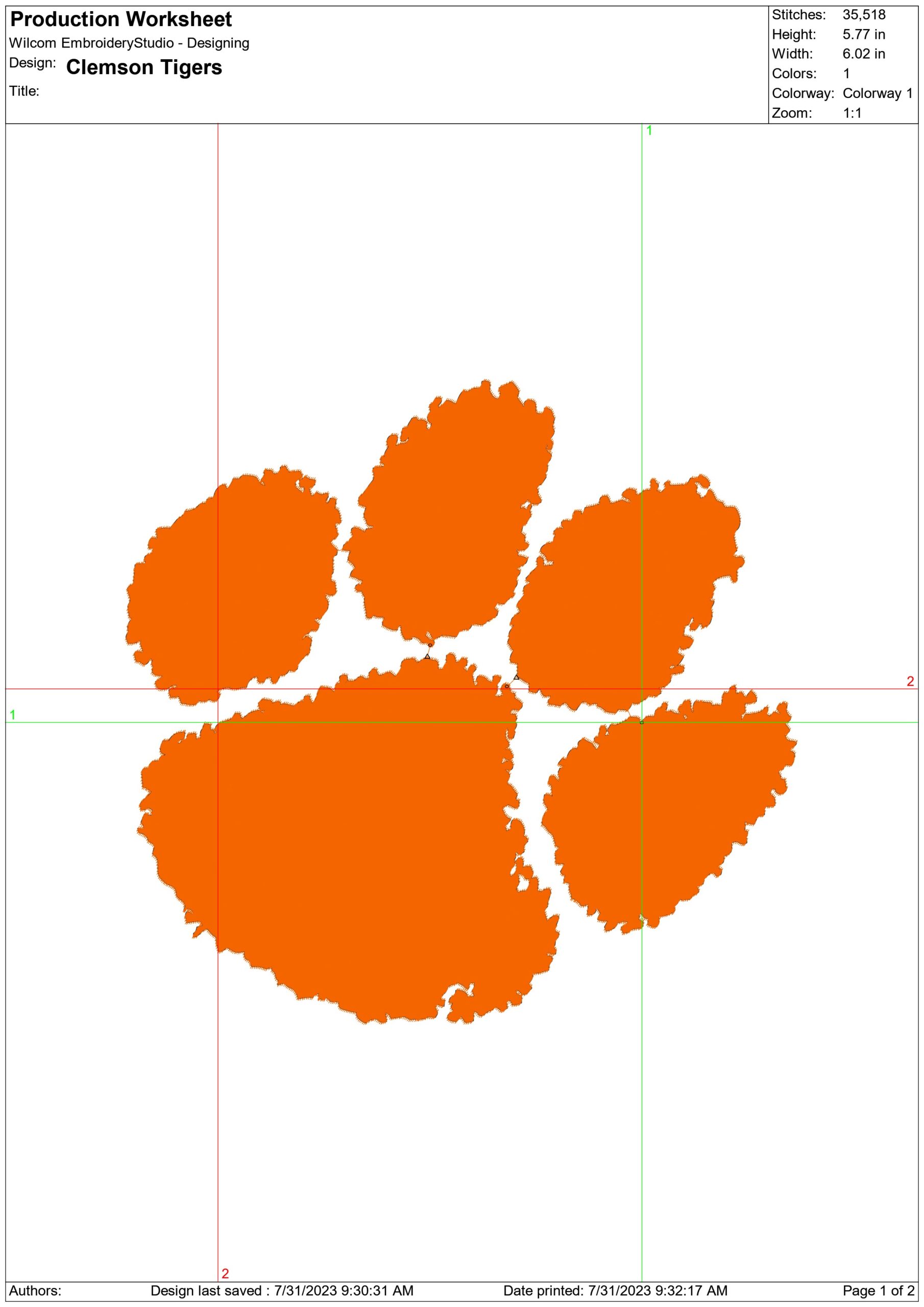 Clemson Tigers embroidery design - Clemson University  embroidery machine  pattern embroidery file - instant download in a frame — view 3