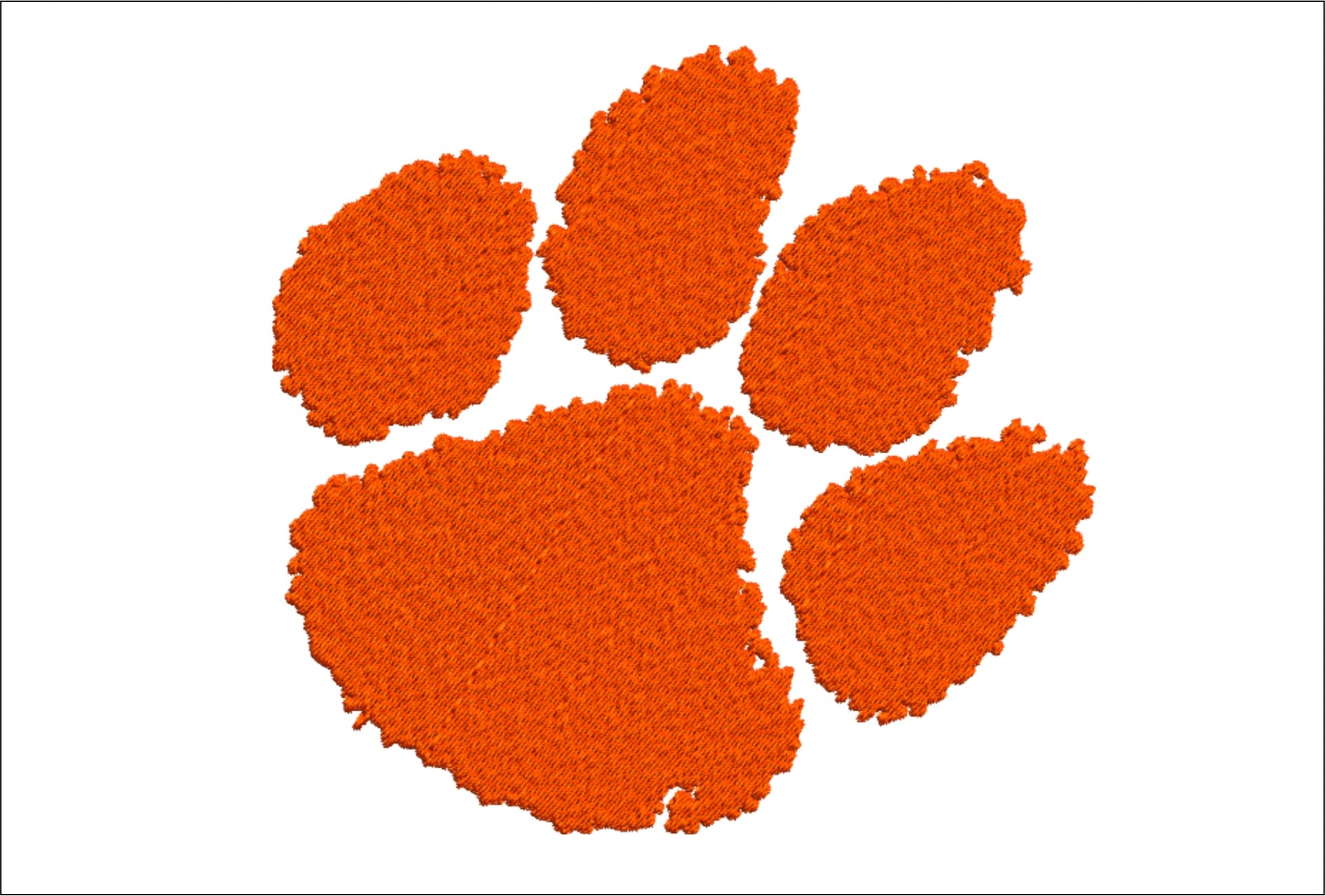 Clemson Tigers embroidery design - Clemson University  embroidery machine  pattern embroidery file - instant download in a frame