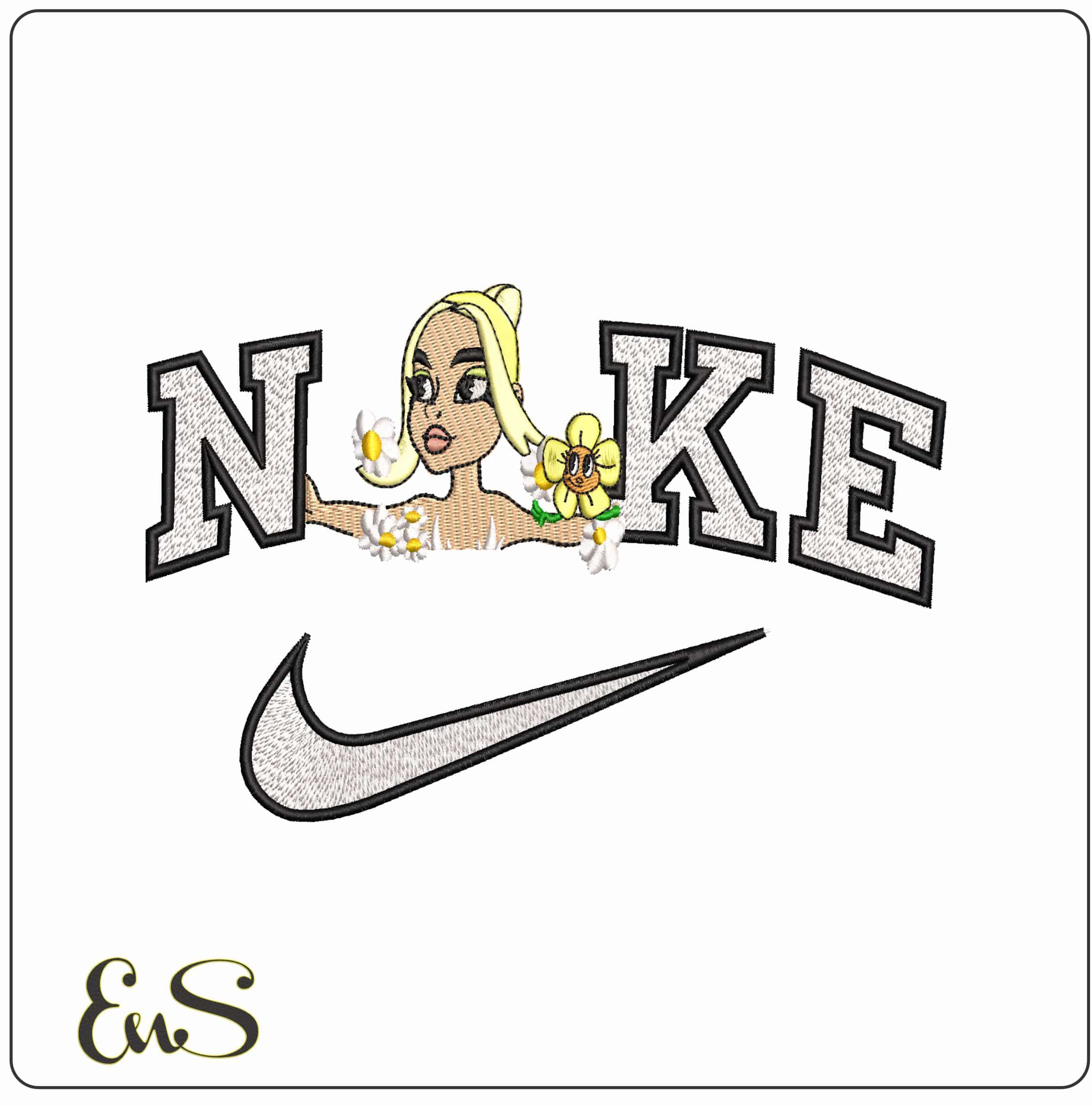 Nike Dua Lipa Hallucinate Music Video   - Elegant embroidery design file - instant download