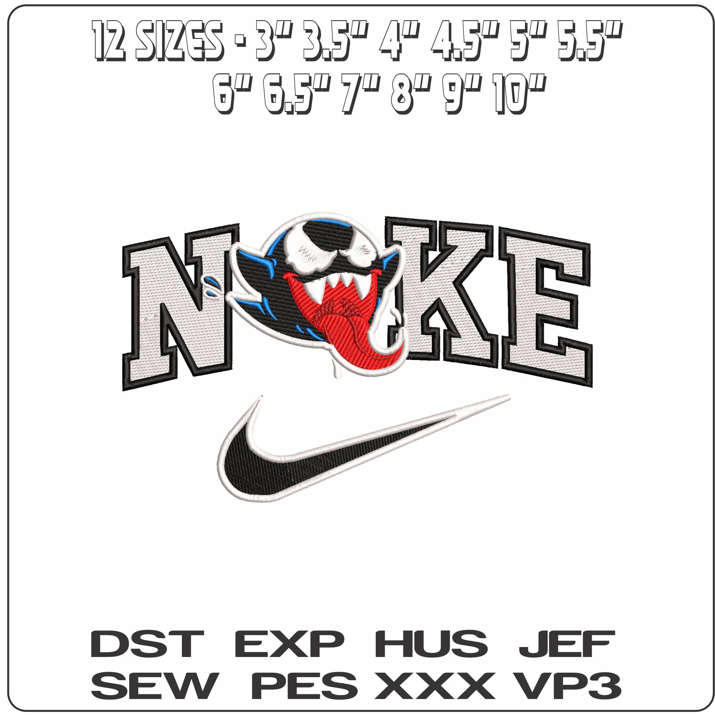 Nike Fantasma Venom Marvel Comic  - Elegant embroidery design file - instant download — view 2