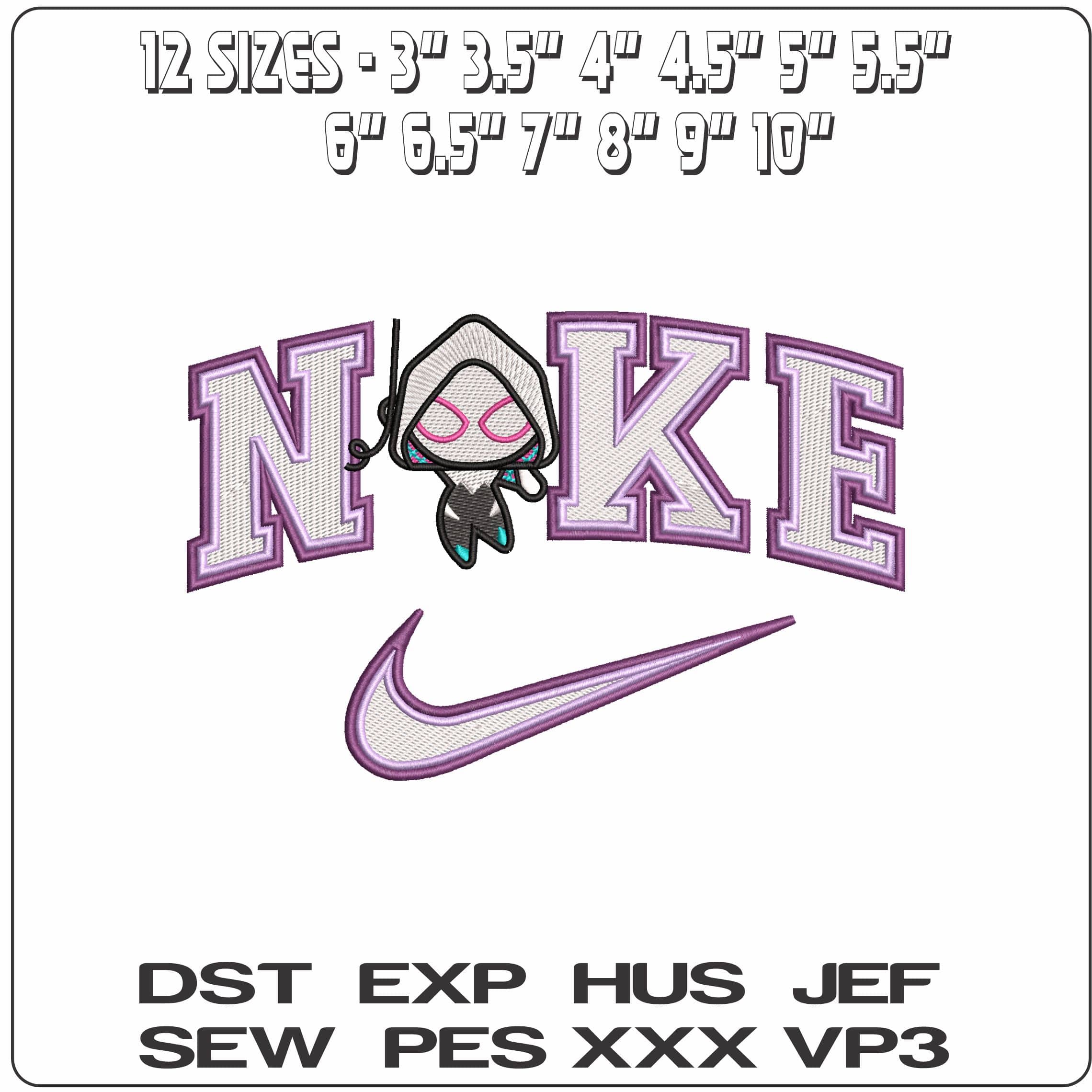 Nike Ghost Spiderman - Elegant embroidery design file - instant download — view 2