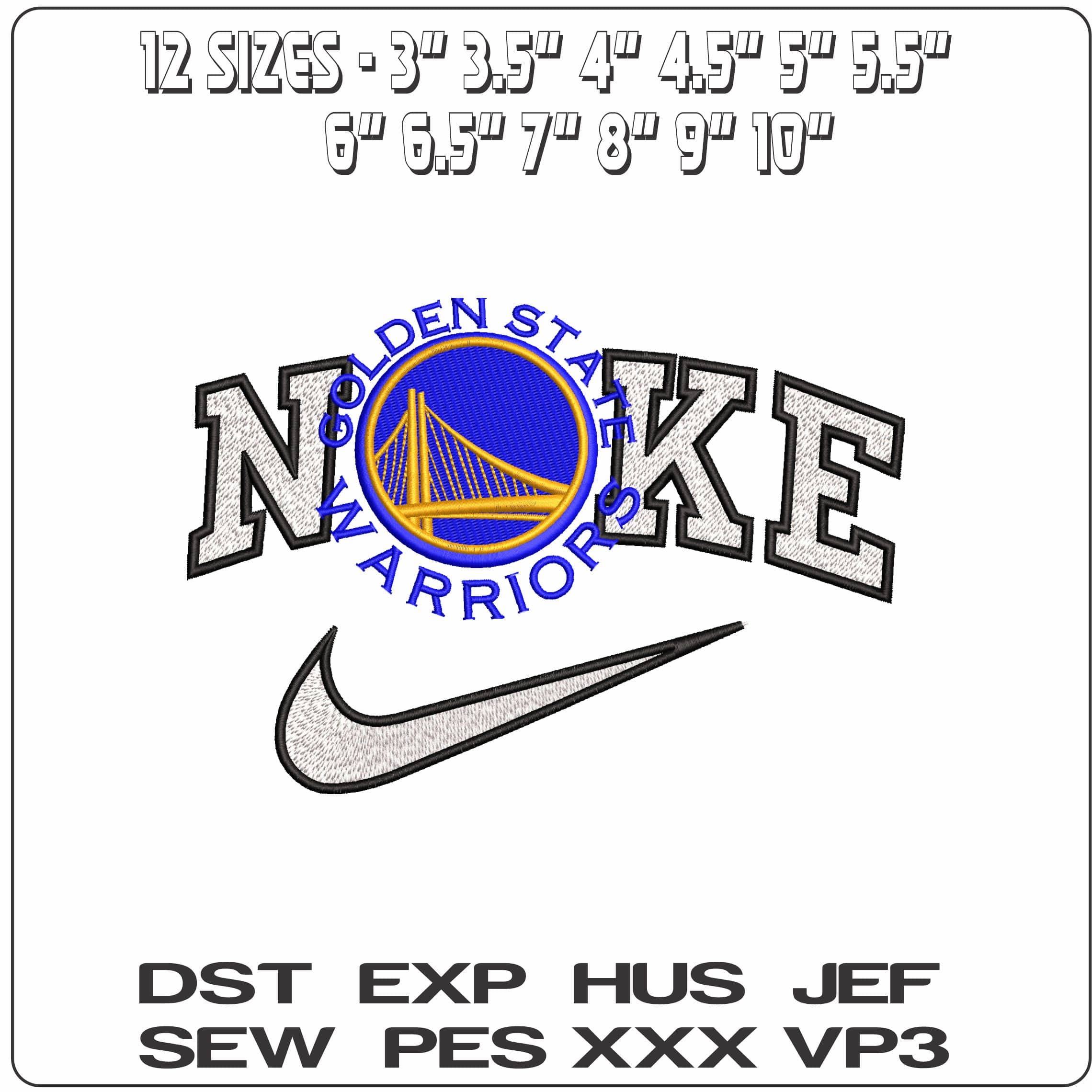 Nike Golden State Warriors - Elegant embroidery design file - instant download — view 2