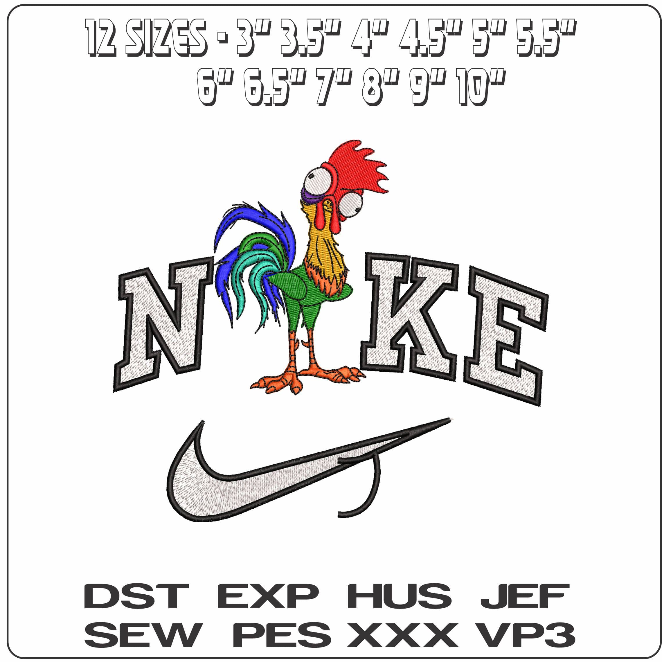 Nike HeiHei Moana Disney - Elegant embroidery design file - instant download — view 2