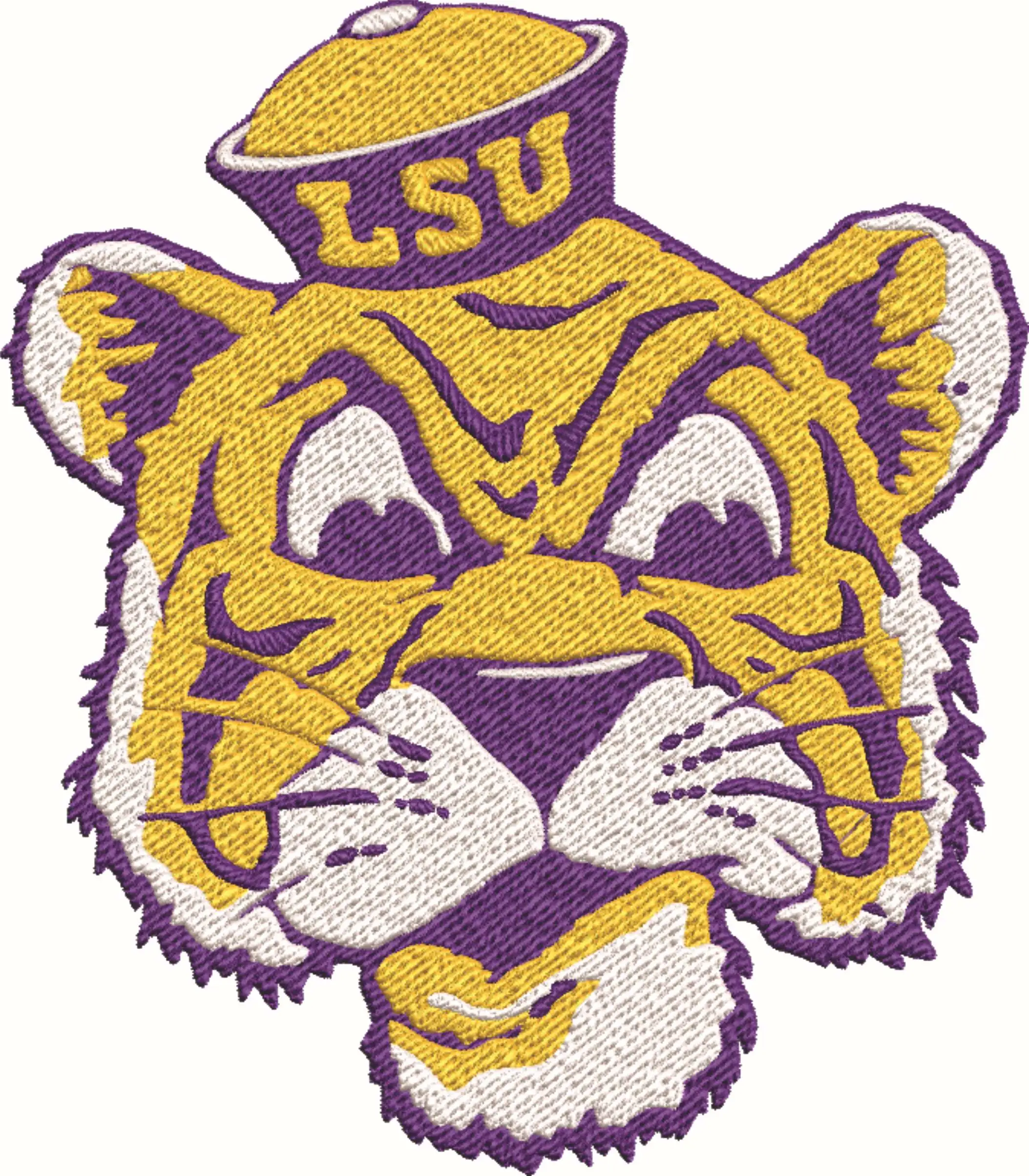 LSU Fighting Tigers 1955 embroidery design - Fighting Tigers Logo - Louisiana State University  Logo  embroidery machine  pattern embroidery file - instant download in a frame — view 4