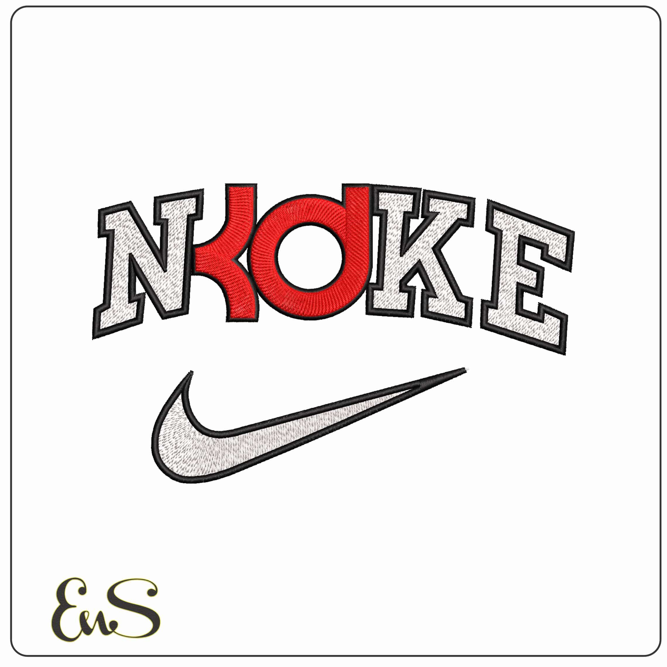 Nike Kevin Durant - Elegant embroidery design file - instant download