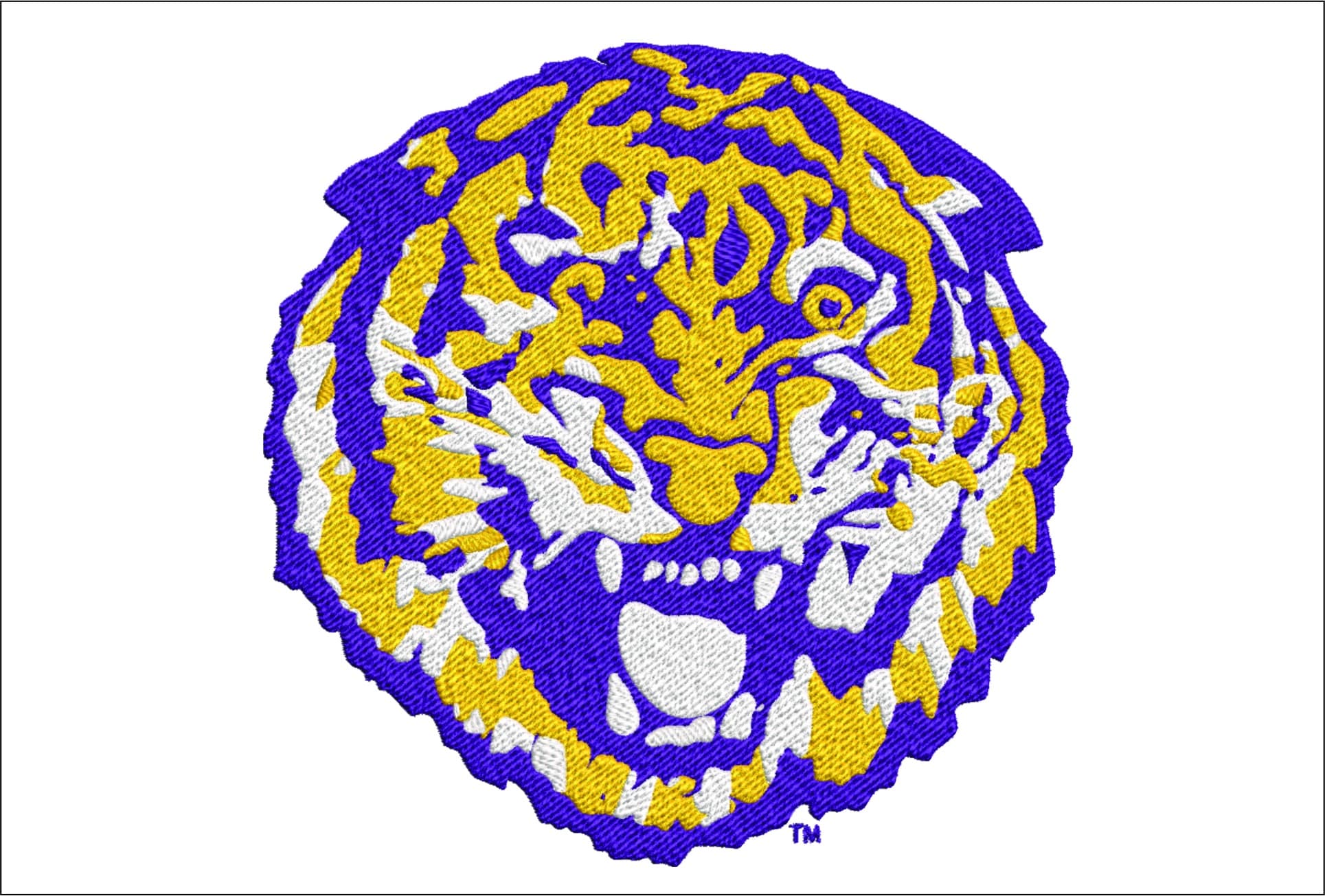 LSU Fighting Tigers embroidery design 1972 - Fighting Tigers Logo - Louisiana State University  Logo  embroidery machine  pattern embroidery file - instant download in a frame