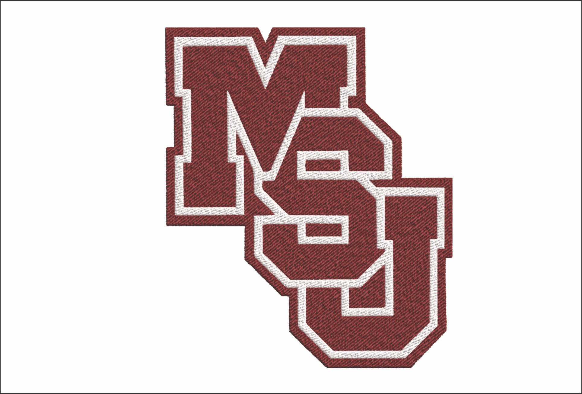 Mississippi State Bulldogs 1986 embroidery design Mississippi State University Logo machine pattern file instant download