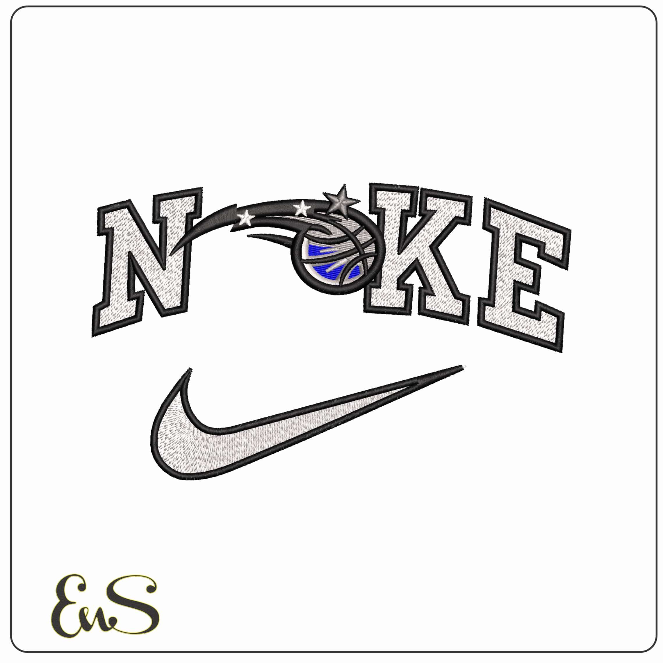 Nike Orlando Magic Logo - Elegant embroidery design file - instant download