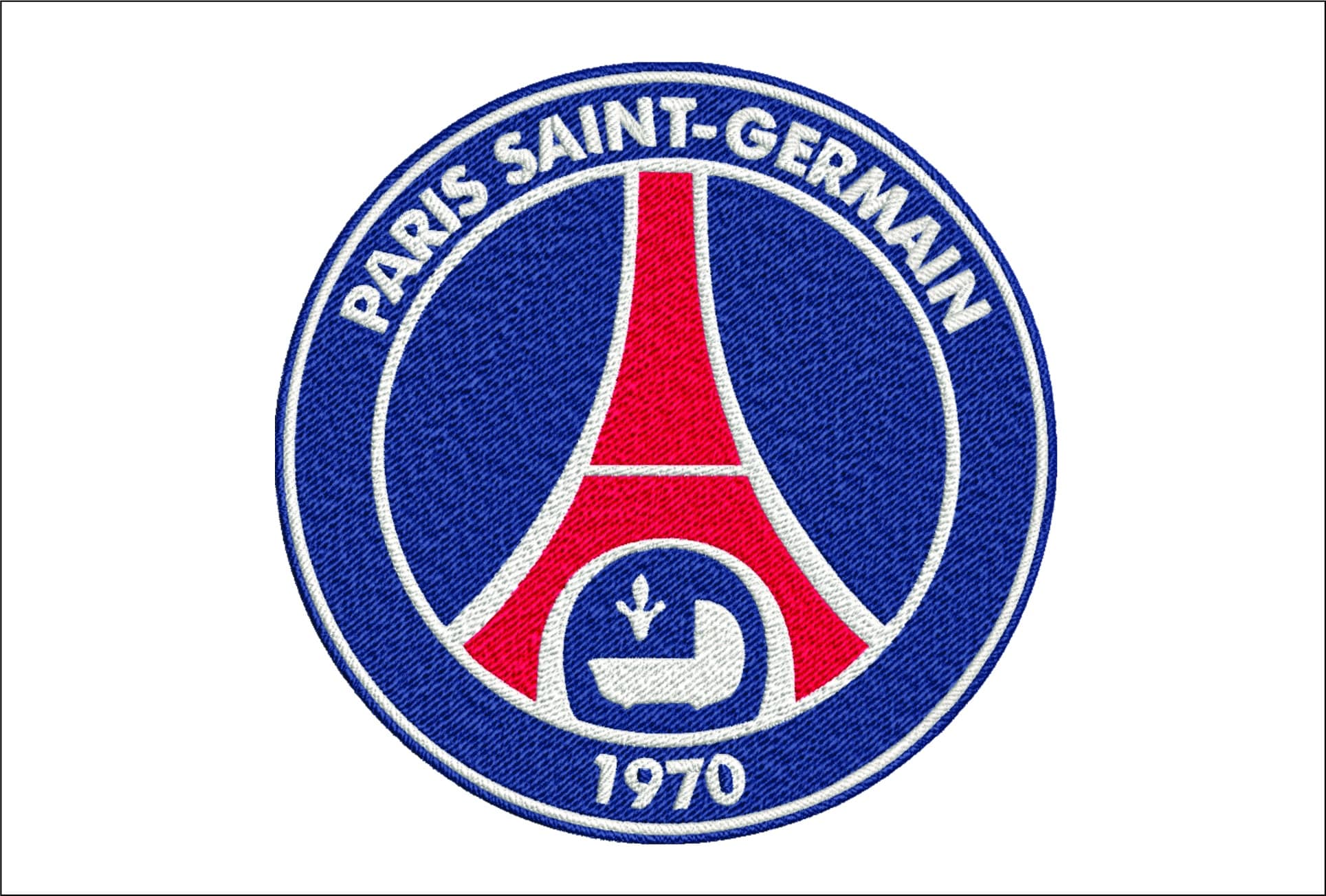Paris St Germain embroidery design - Paris, France, La Ligue 1 design machine  pattern embroidery file instant download in a frame