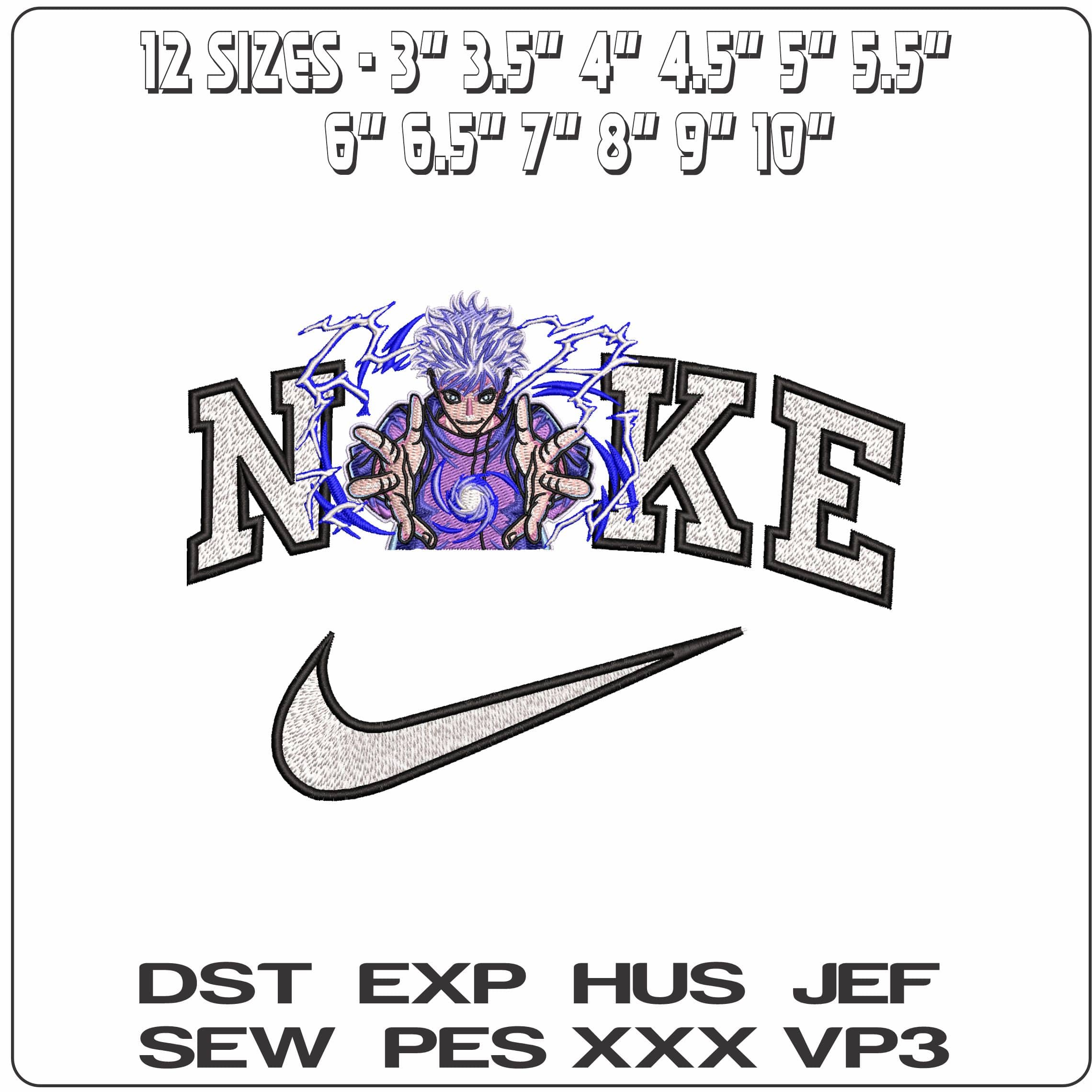 Nike Satoru Gojo Sorcerer Jujutsu Kaisen Anime - Elegant embroidery design file - instant download — view 2