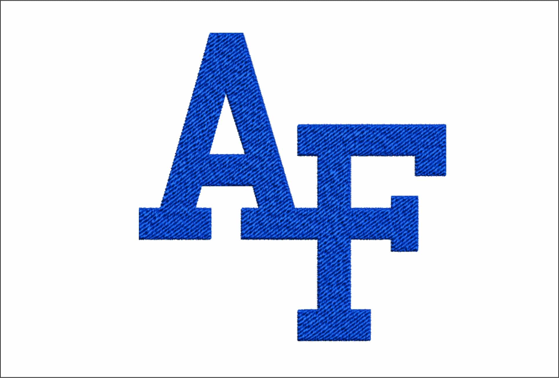 Air Force embroidery design - Air Force Falcons  embroidery machine  pattern embroidery file - instant download in a frame