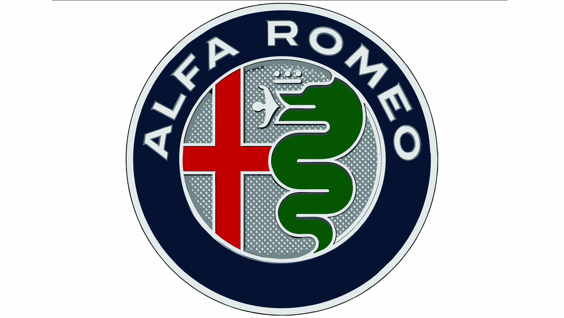 Alfa Romeo Car Logo embroidery design - Italy design machine pattern Car Auto Company embroidery file instant download in a frame