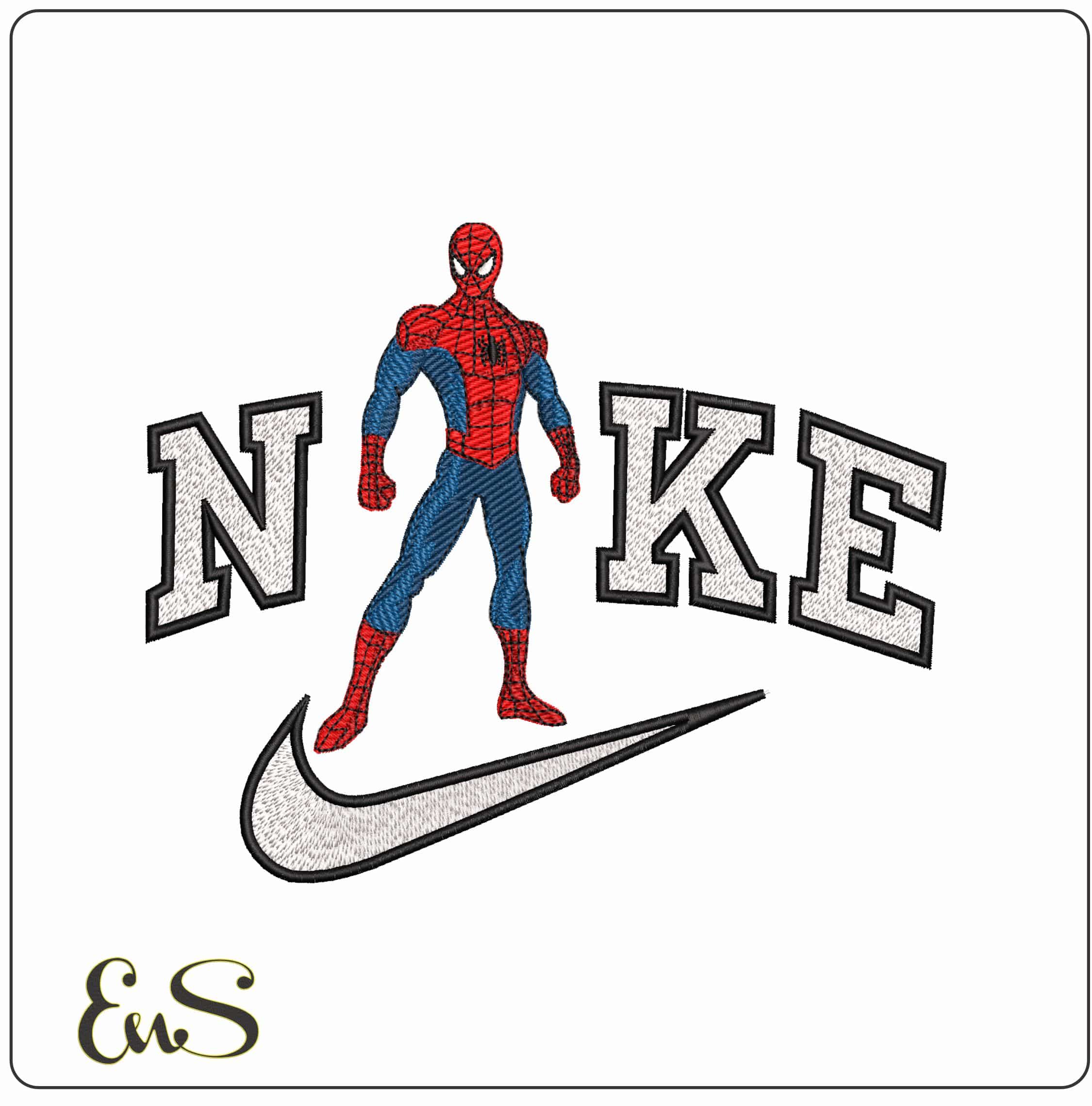 Nike Spiderman Toby Maguire Pose - Elegant embroidery design file - instant download