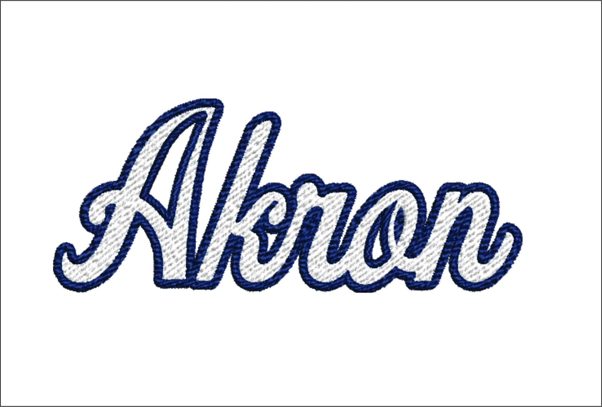 Akron Zips cats embroidery design - Akron Ohio embroidery machine pattern embroidery file - instant download in frame