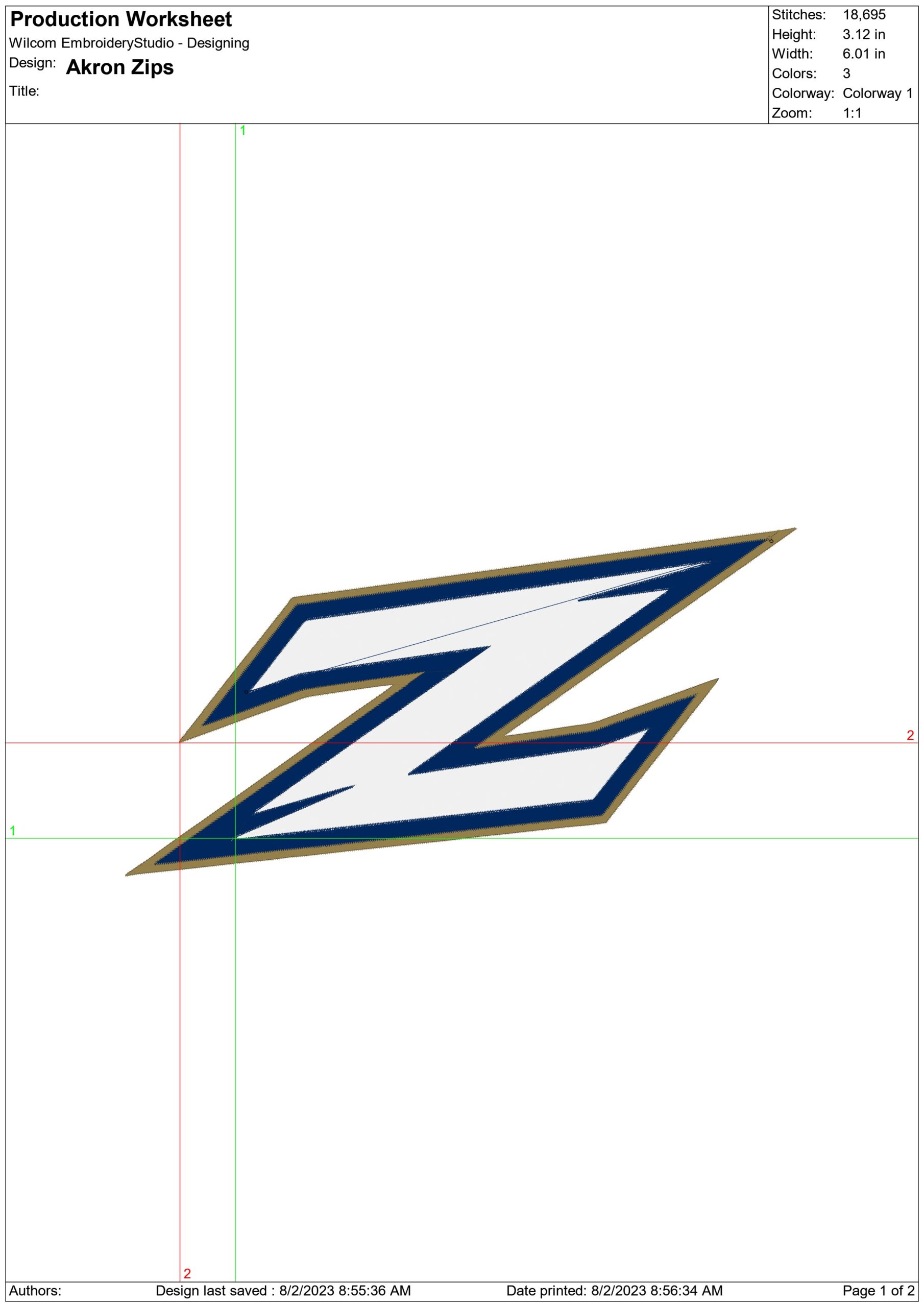 Akron Zips cats embroidery design - Akron Ohio embroidery machine pattern embroidery file - instant download in frame — view 2
