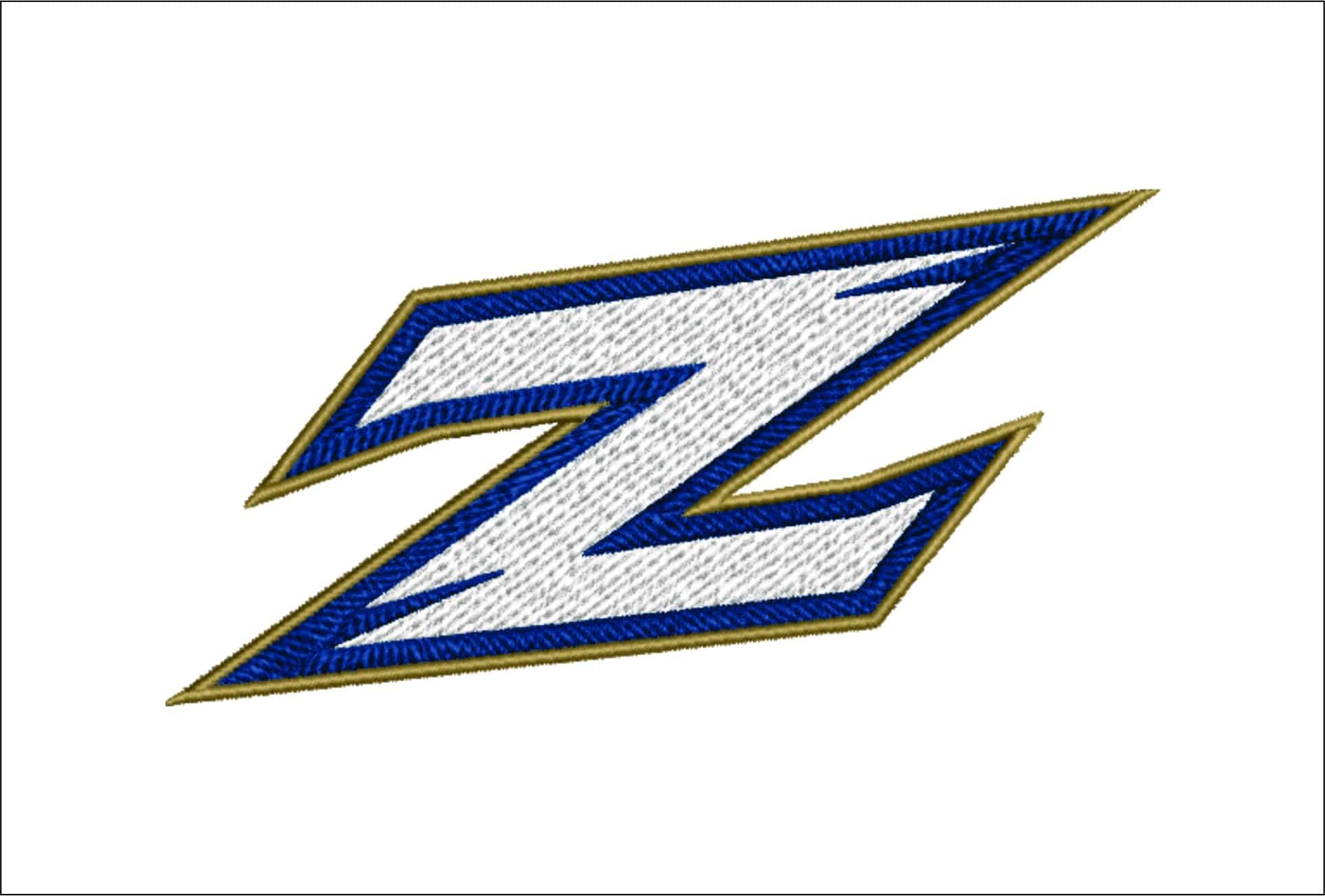 Akron Zips cats embroidery design - Akron Ohio embroidery machine pattern embroidery file - instant download in frame