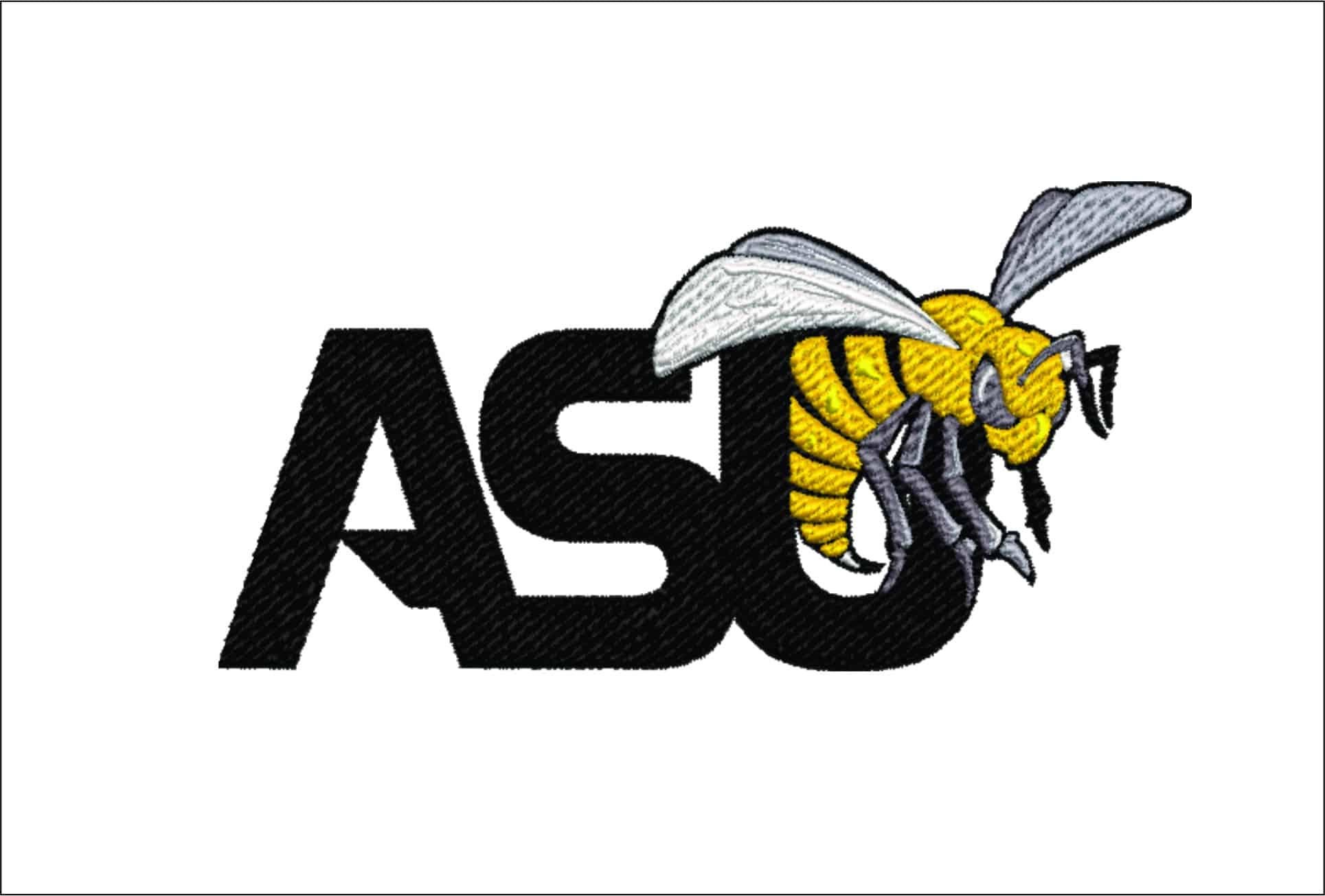 Alabama State Hornets embroidery design - Logo embroidery machine pattern ASU embroidery file - instant download in a frame