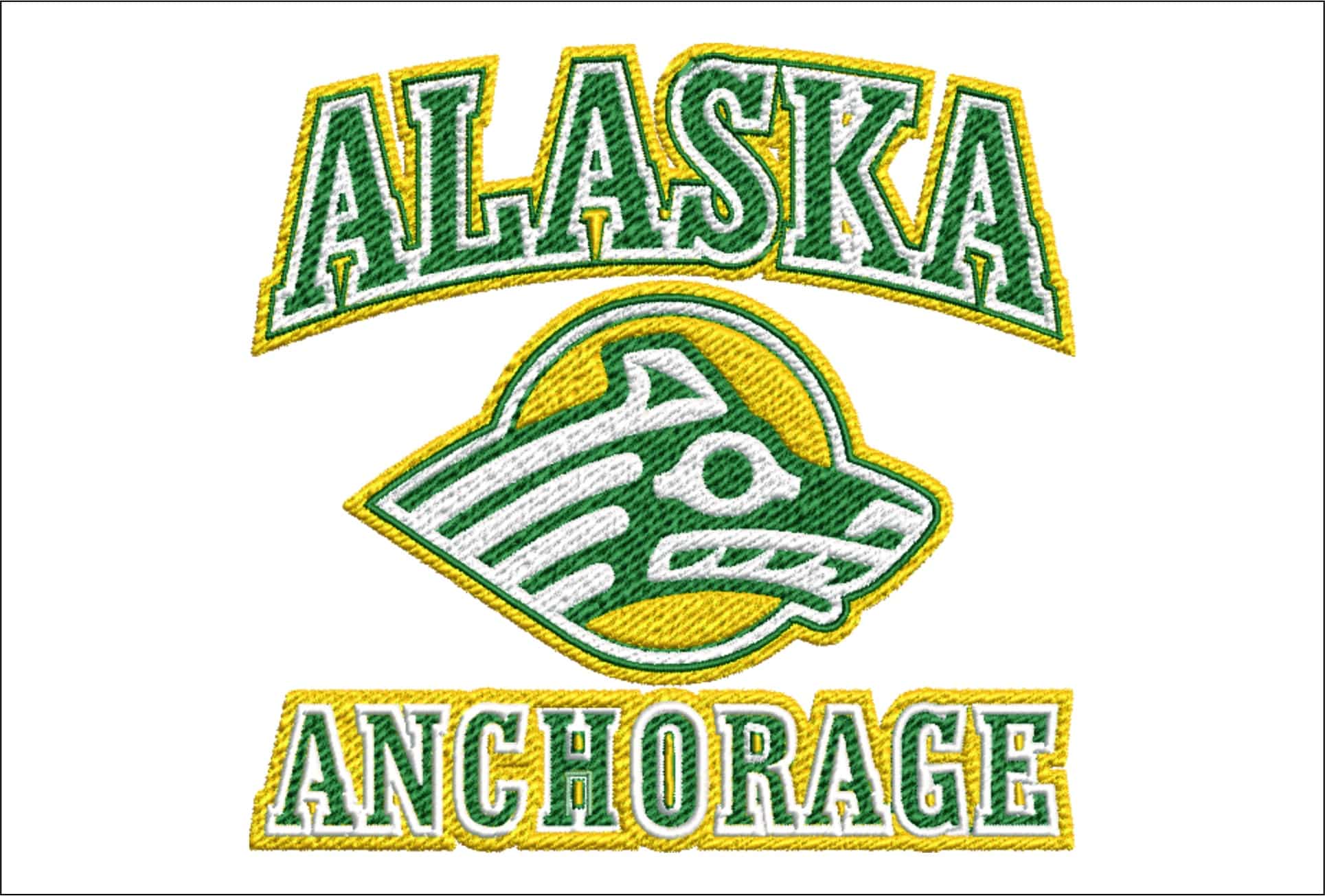 Alaska Seawolves embroidery design - University of Alaska Anchorage Logo embroidery machine pattern embroidery file - instant download