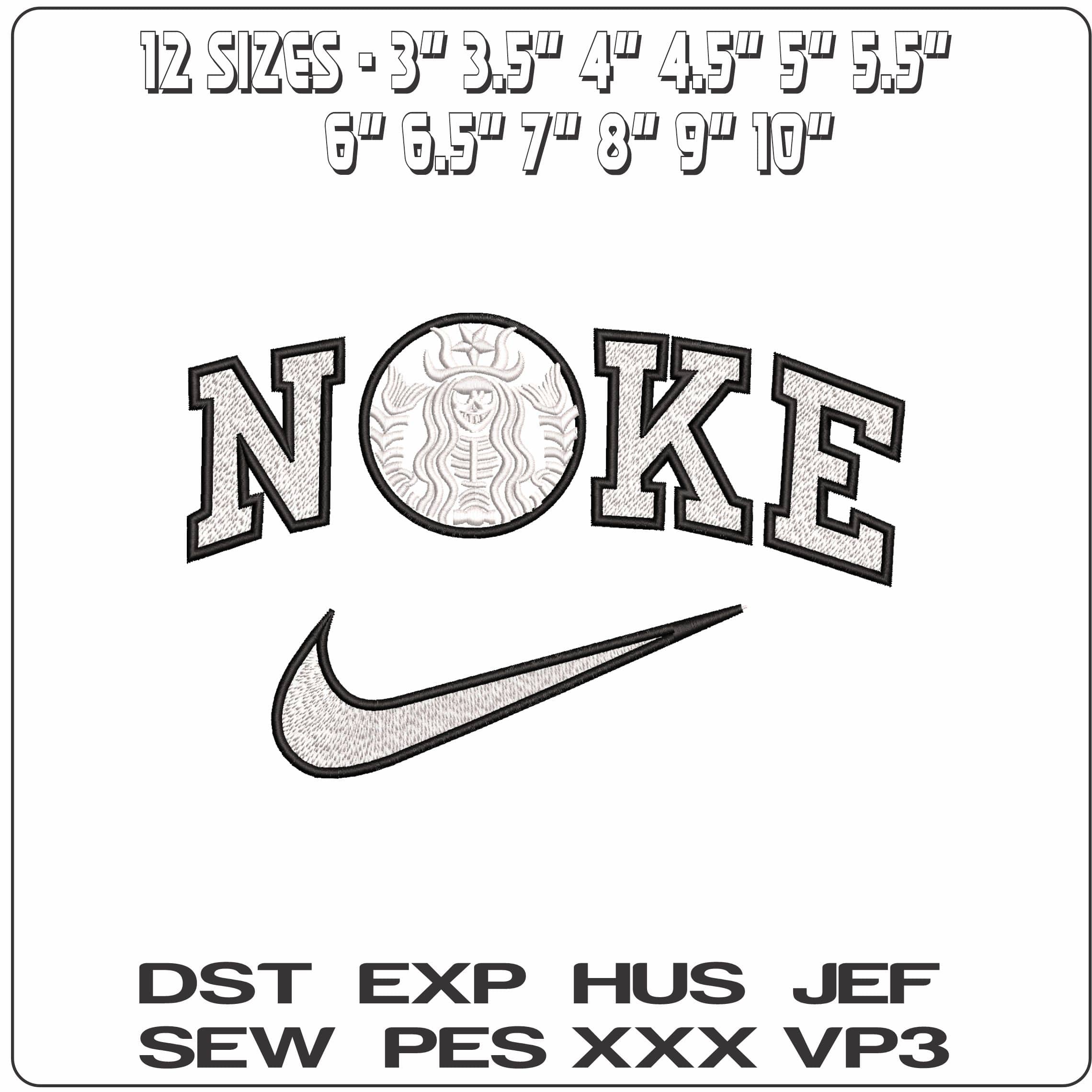 Nike Witch Starbuck no Background - Elegant embroidery design file - instant download — view 2