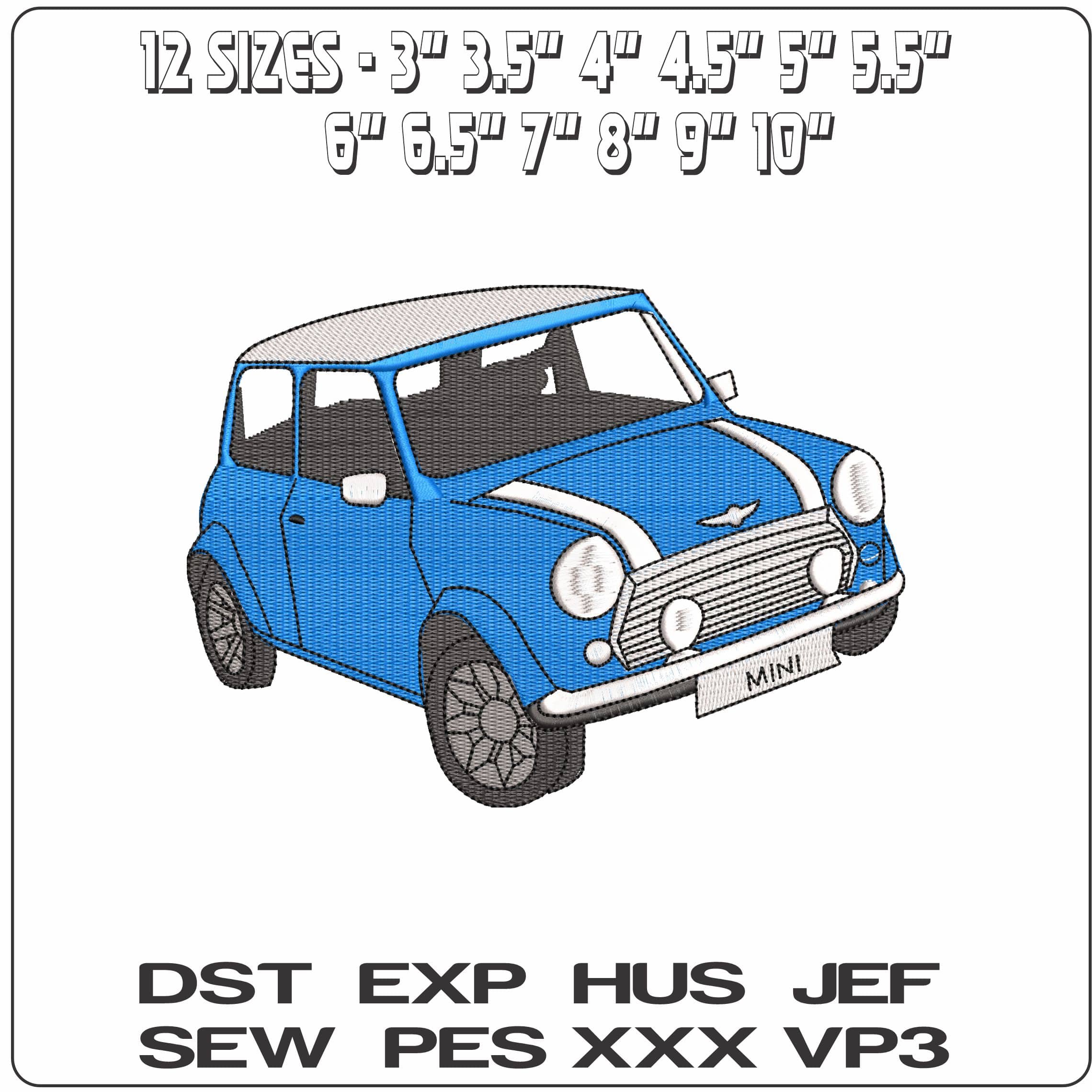 Original Mini Basic  - Elegant embroidery design file - instant download — view 2