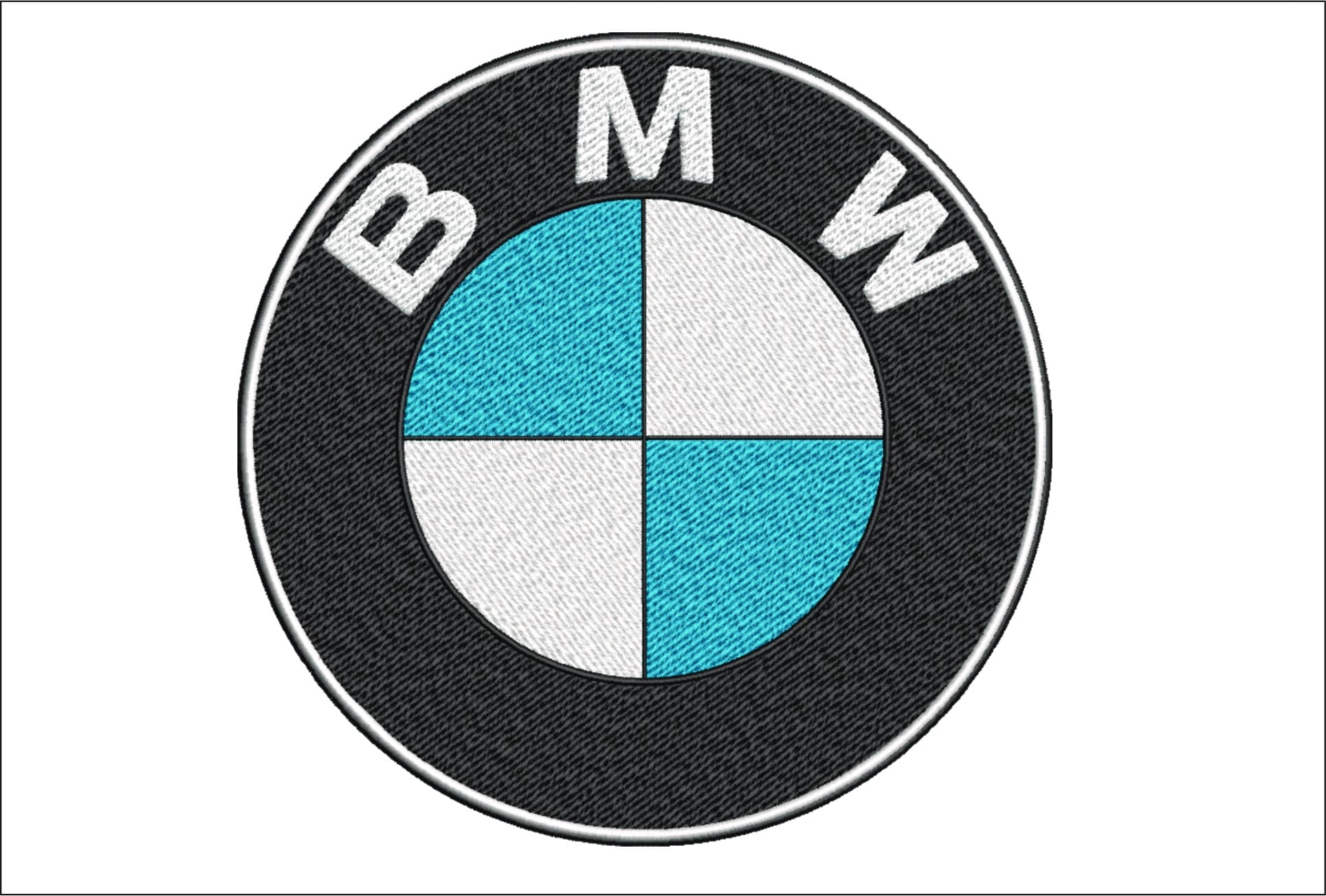 BMW Logo embroidery design Car Logo with Black center 1997 on embroidery design German design machine pattern Car Auto Company embroidery file instant download