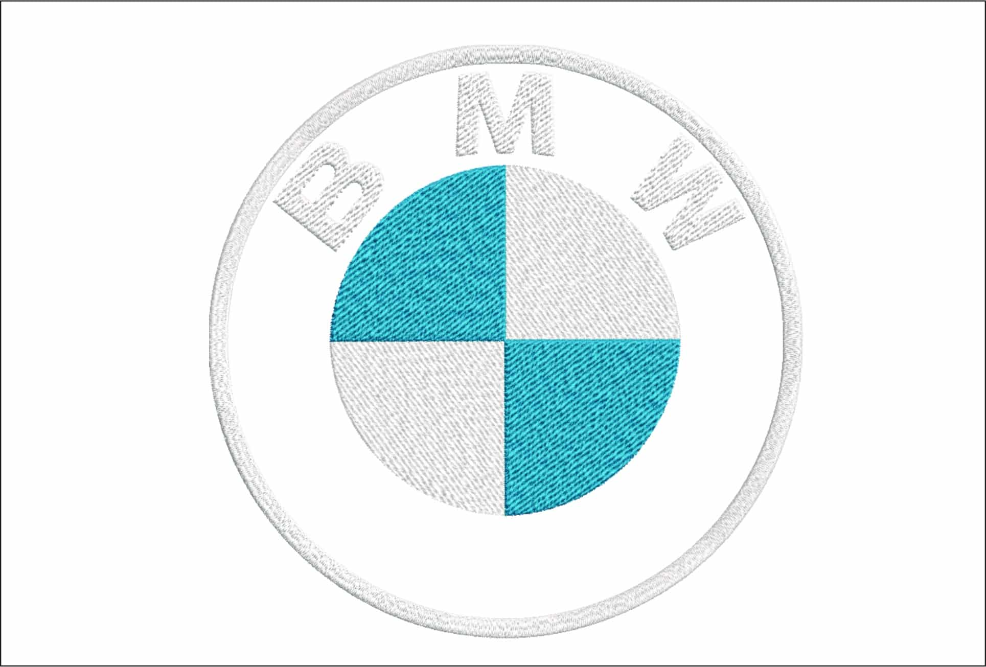 Current BMW Car Present NO background ring embroidery design German design machine pattern Car Auto Company embroidery file instant download