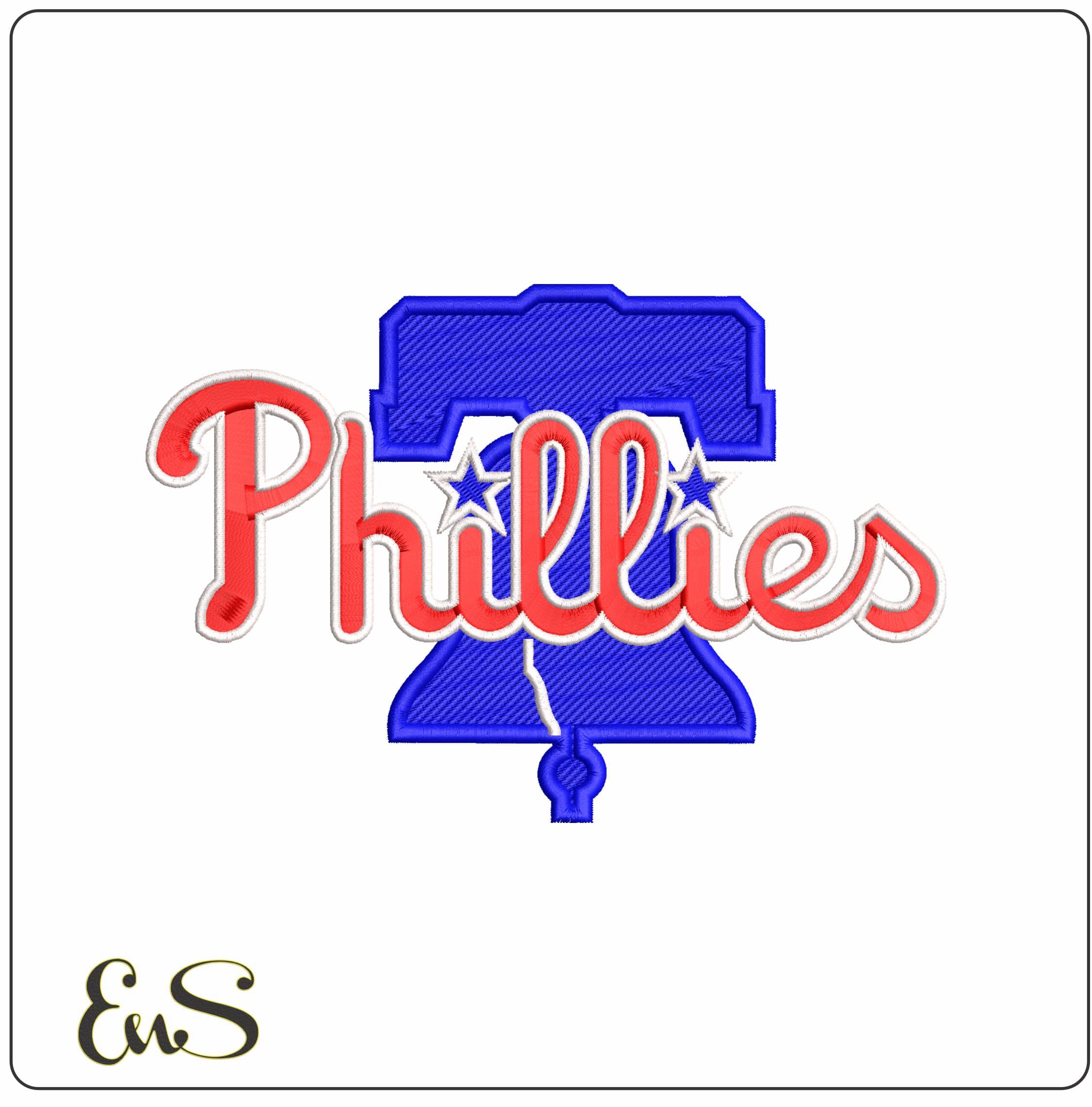 Phillies Liberty Bell MLB   - Elegant embroidery design file - instant download