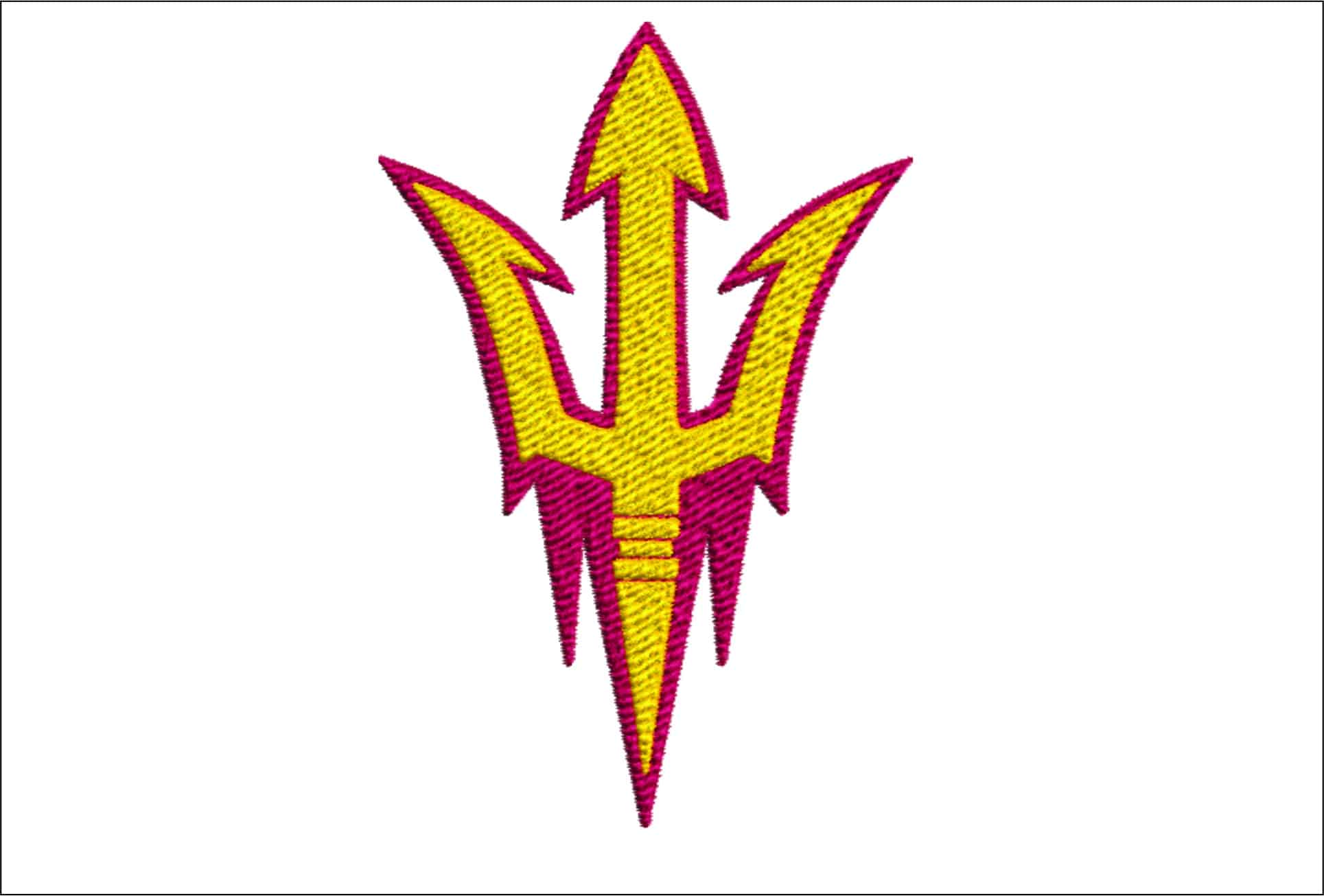 Arizona State Sun Devils embroidery design - Arizona State University embroidery machine pattern embroidery file instant download in frame