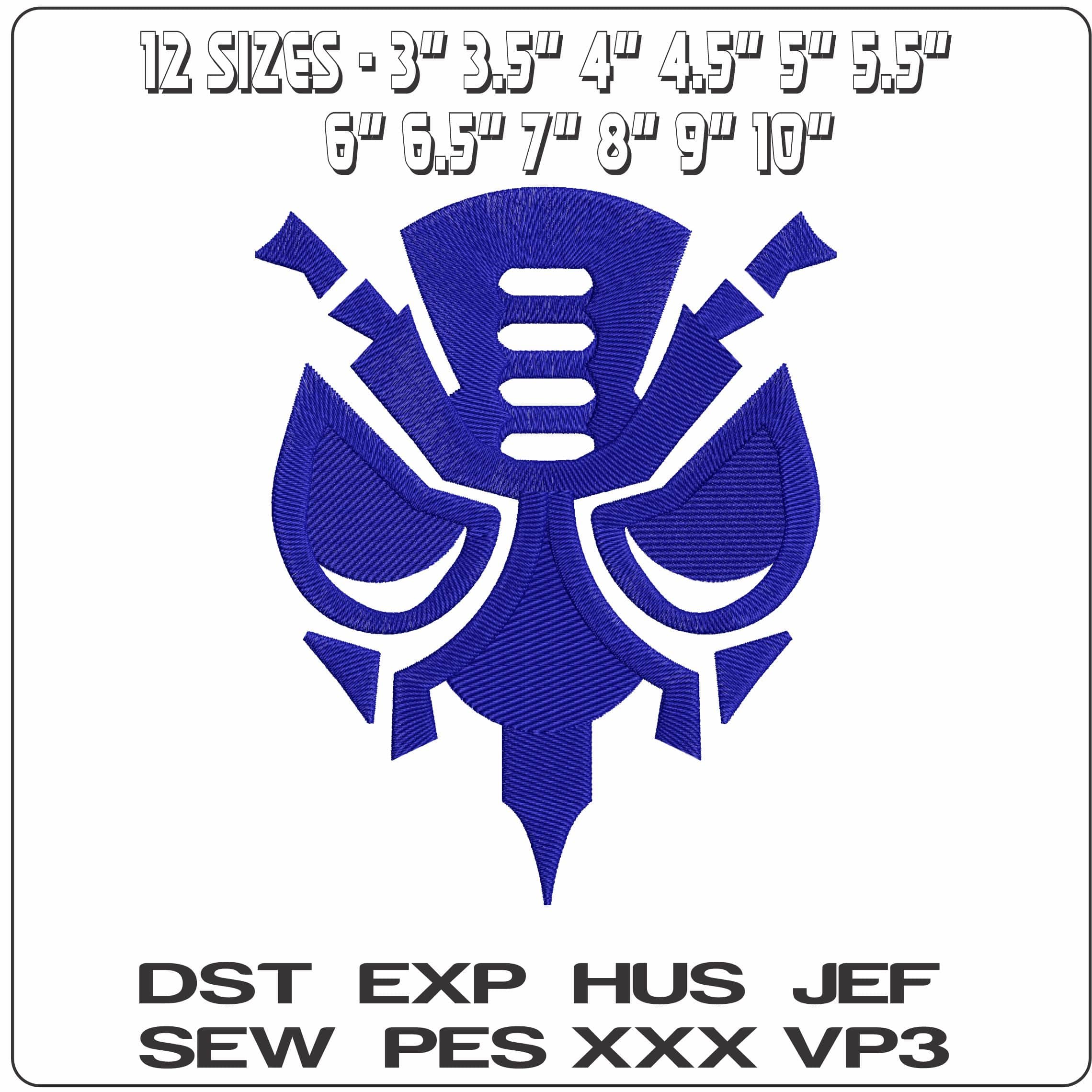 Predacon Transformers  - Elegant embroidery design file - instant download — view 2