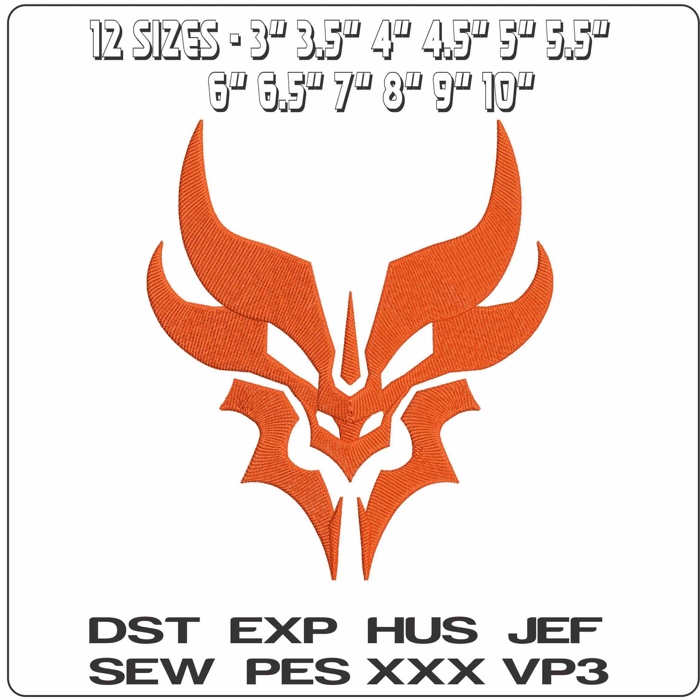 Prime Predacon Tranformers  - Elegant embroidery design file - instant download — view 2