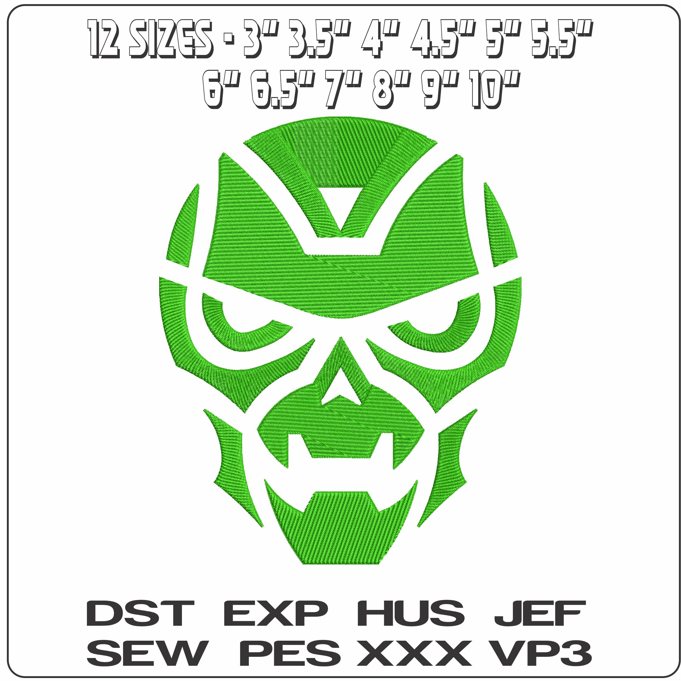 Quintessons Transformers  - Elegant embroidery design file - instant download — view 2