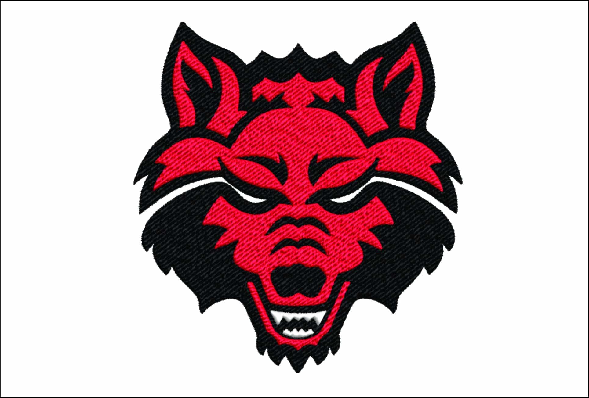 Arkansas State Red Wolves embroidery design - Arkansas State University embroidery machine pattern embroidery file - instant download