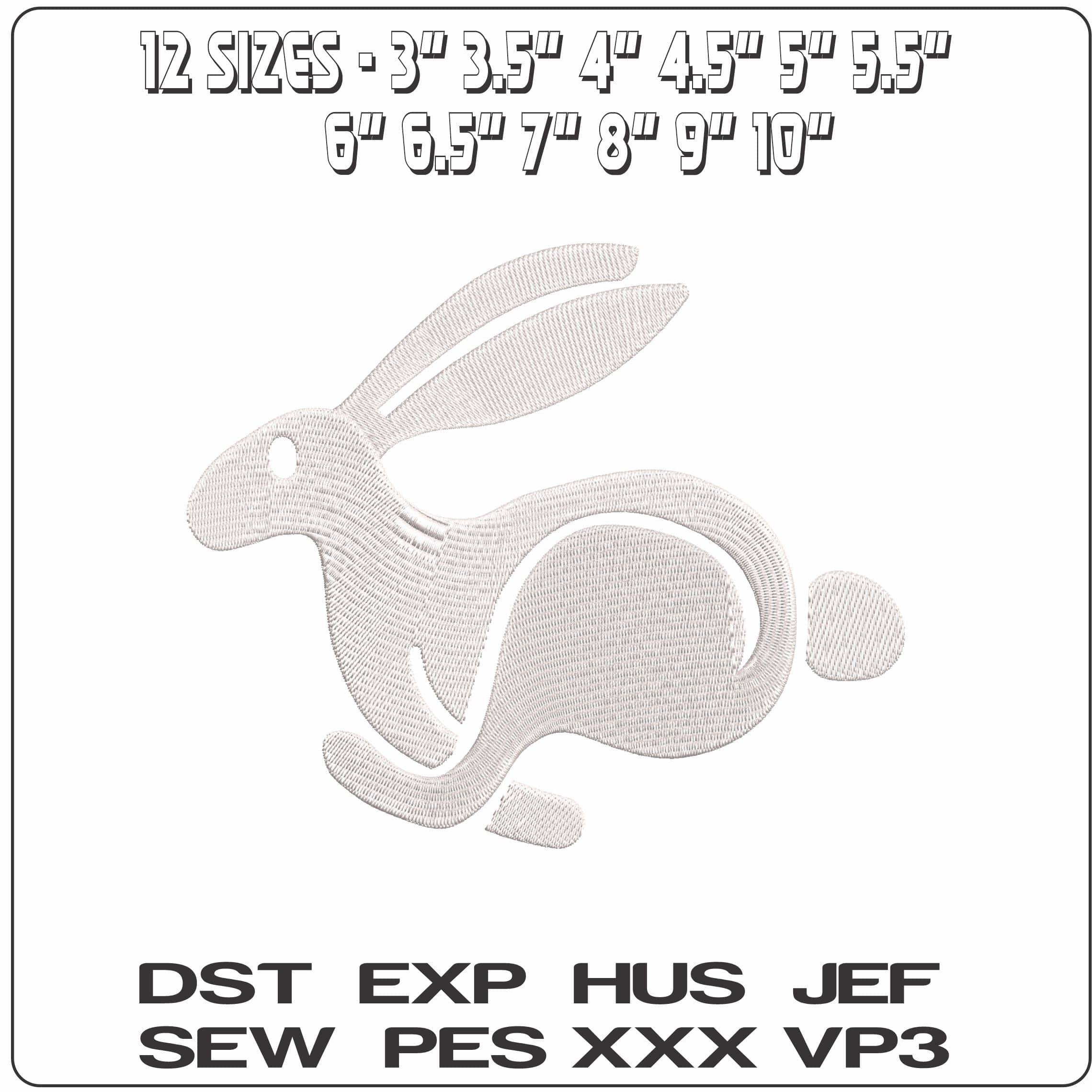 Rabit VW Golf Logo  - Elegant embroidery design file - instant download — view 2