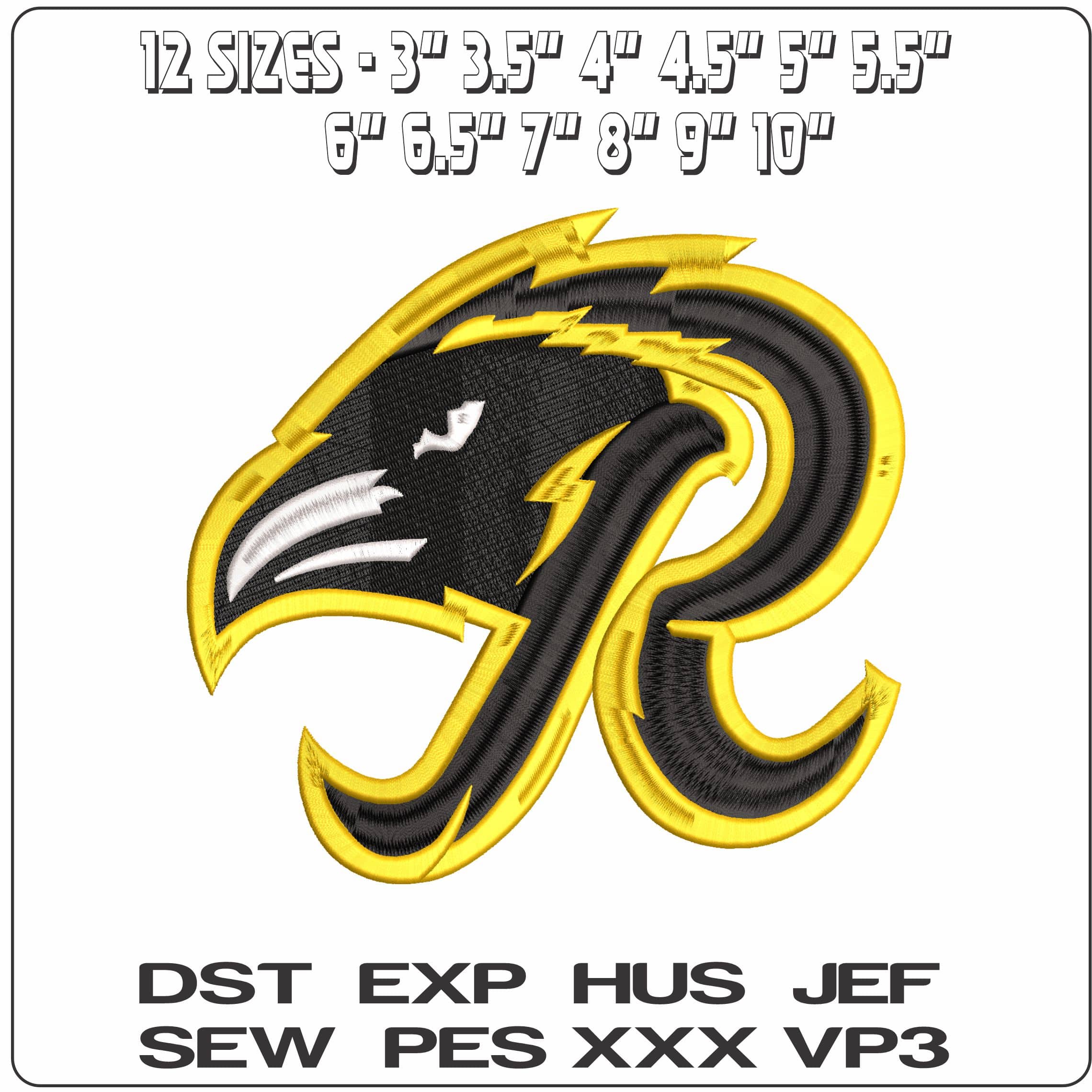 Ravens Fastpitch 3d Softball  - Elegant embroidery design file - instant download — view 2