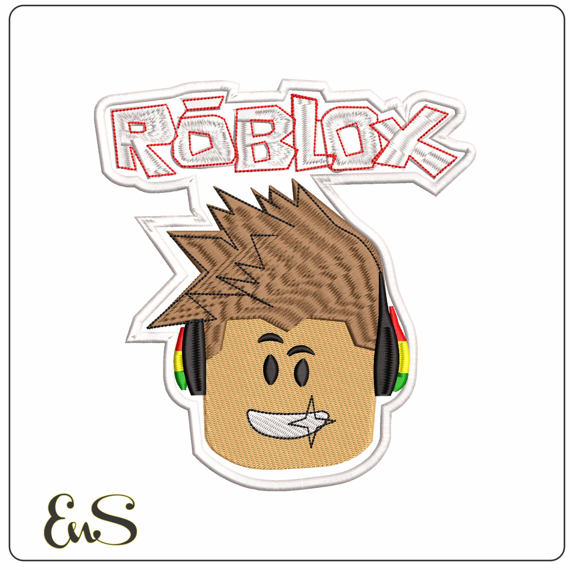ROBLOX   - Elegant embroidery design file - instant download