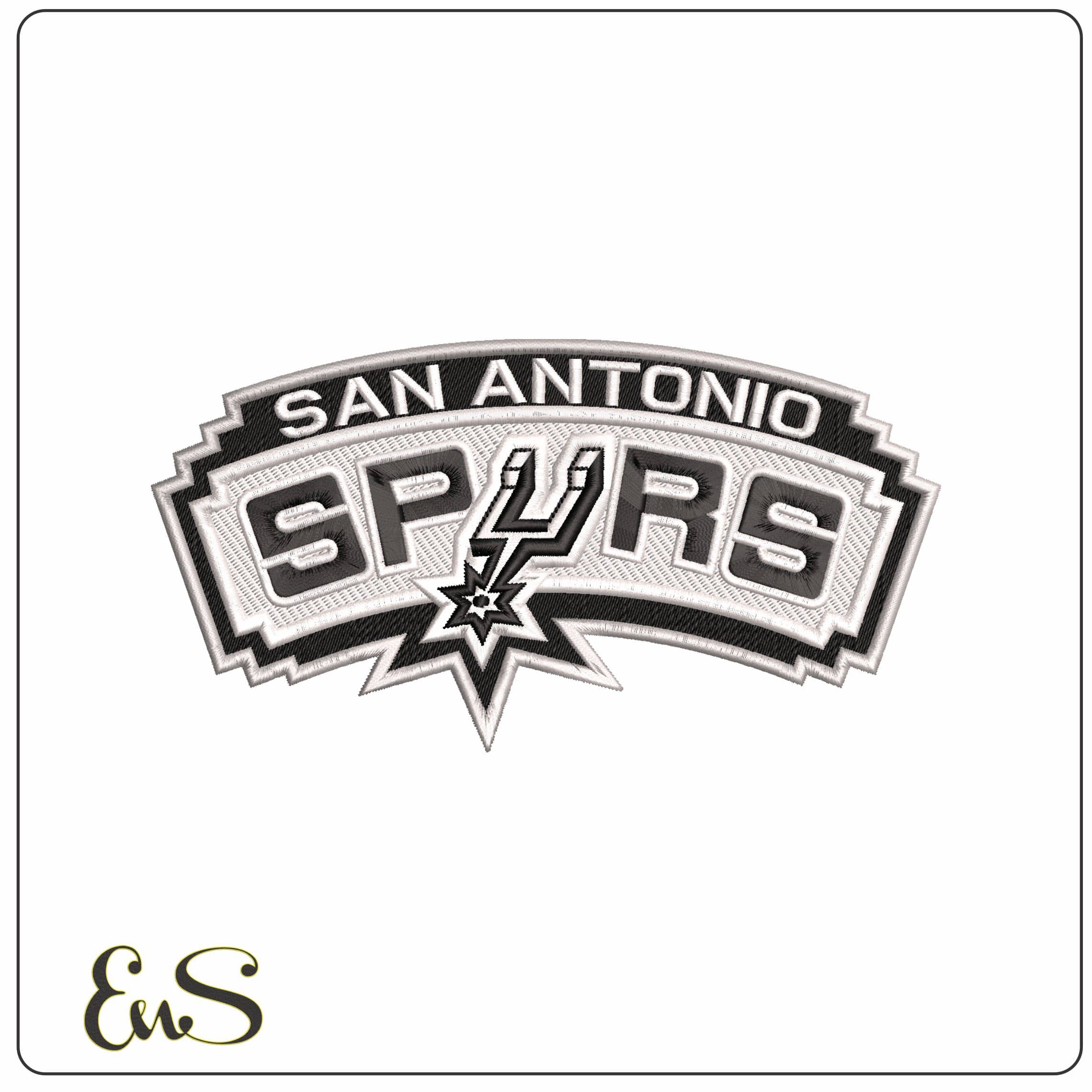 San Antonio Spurs    - Elegant embroidery design file - instant download