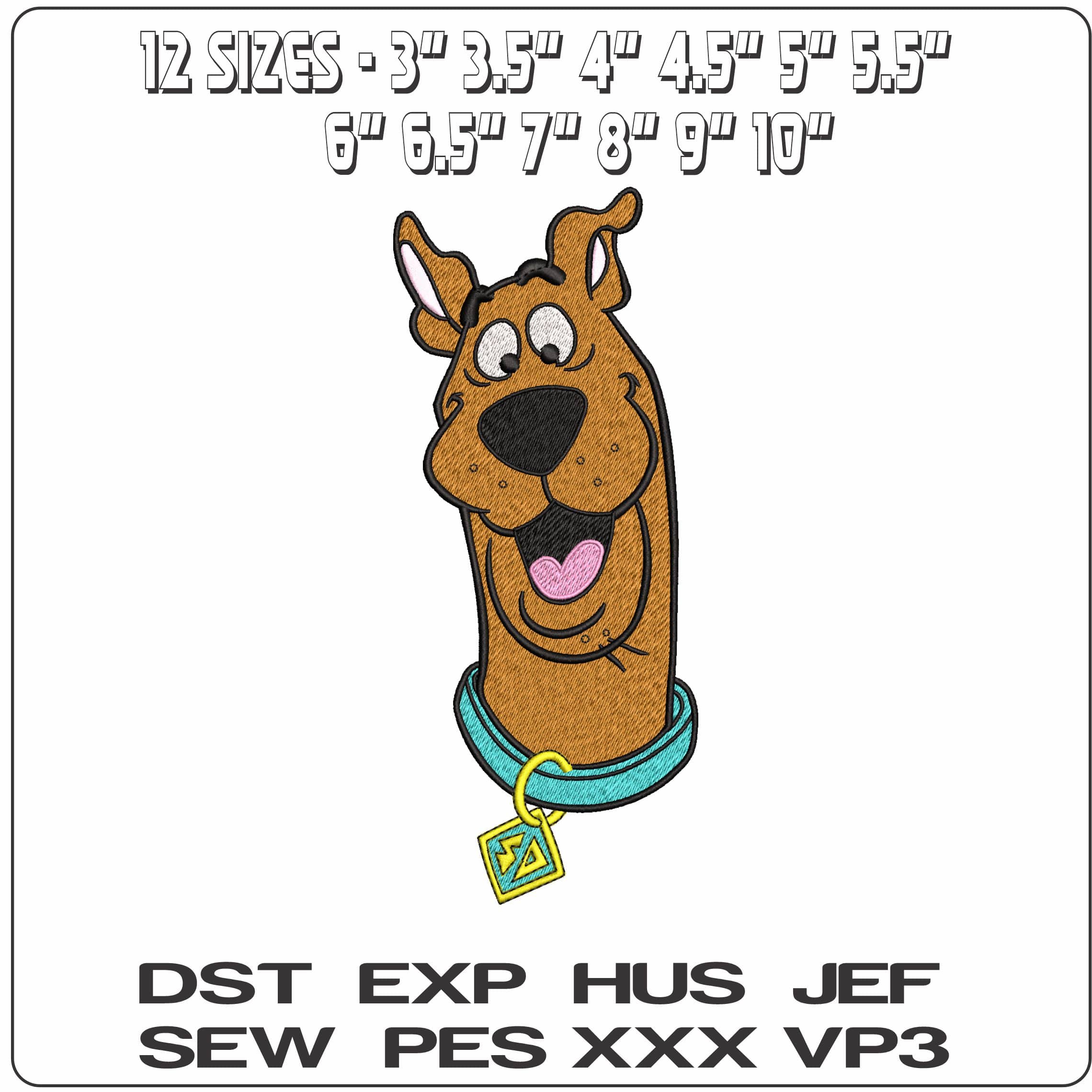 Scooby Doo  - Elegant embroidery design file - instant download — view 2
