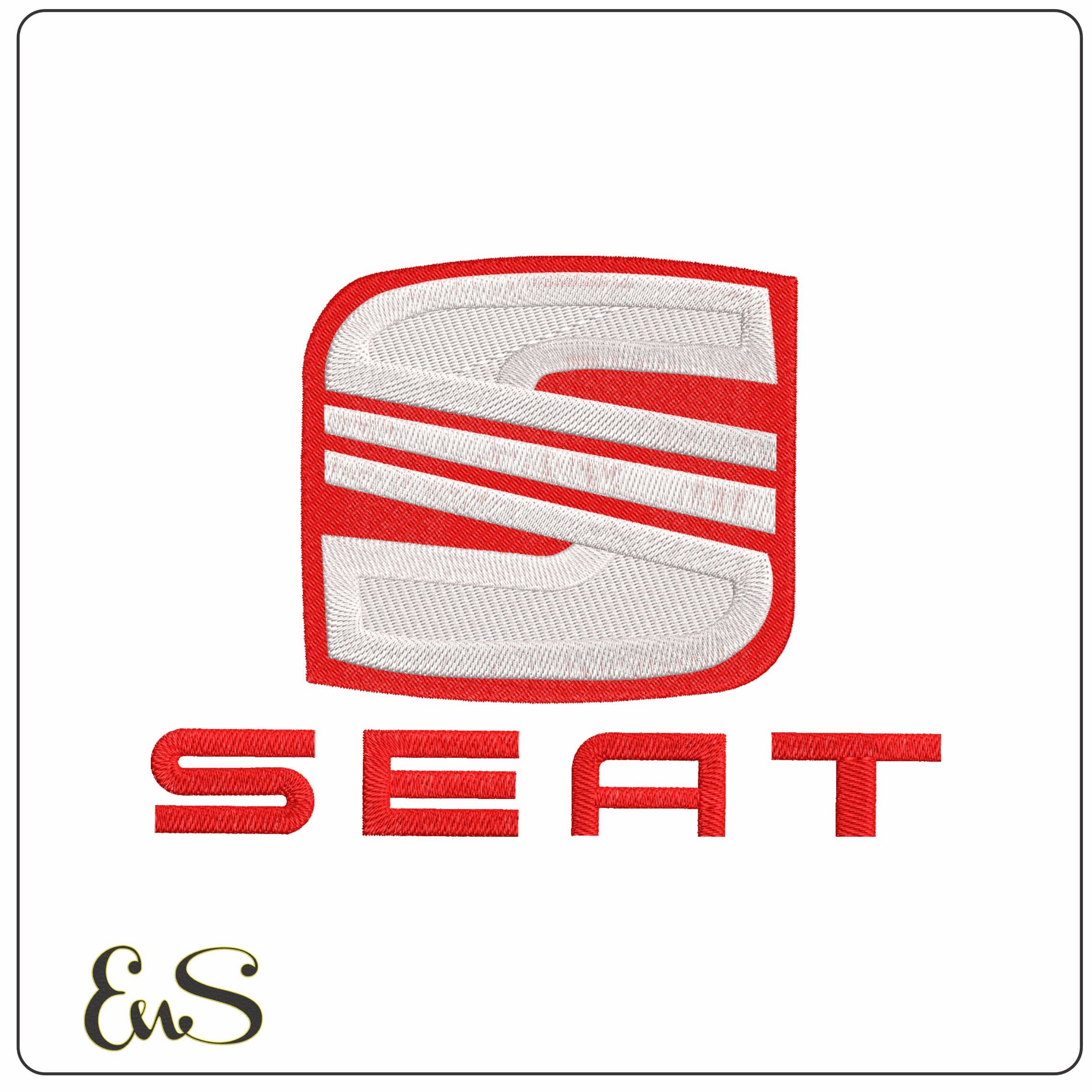SEAT - Elegant embroidery design file - instant download