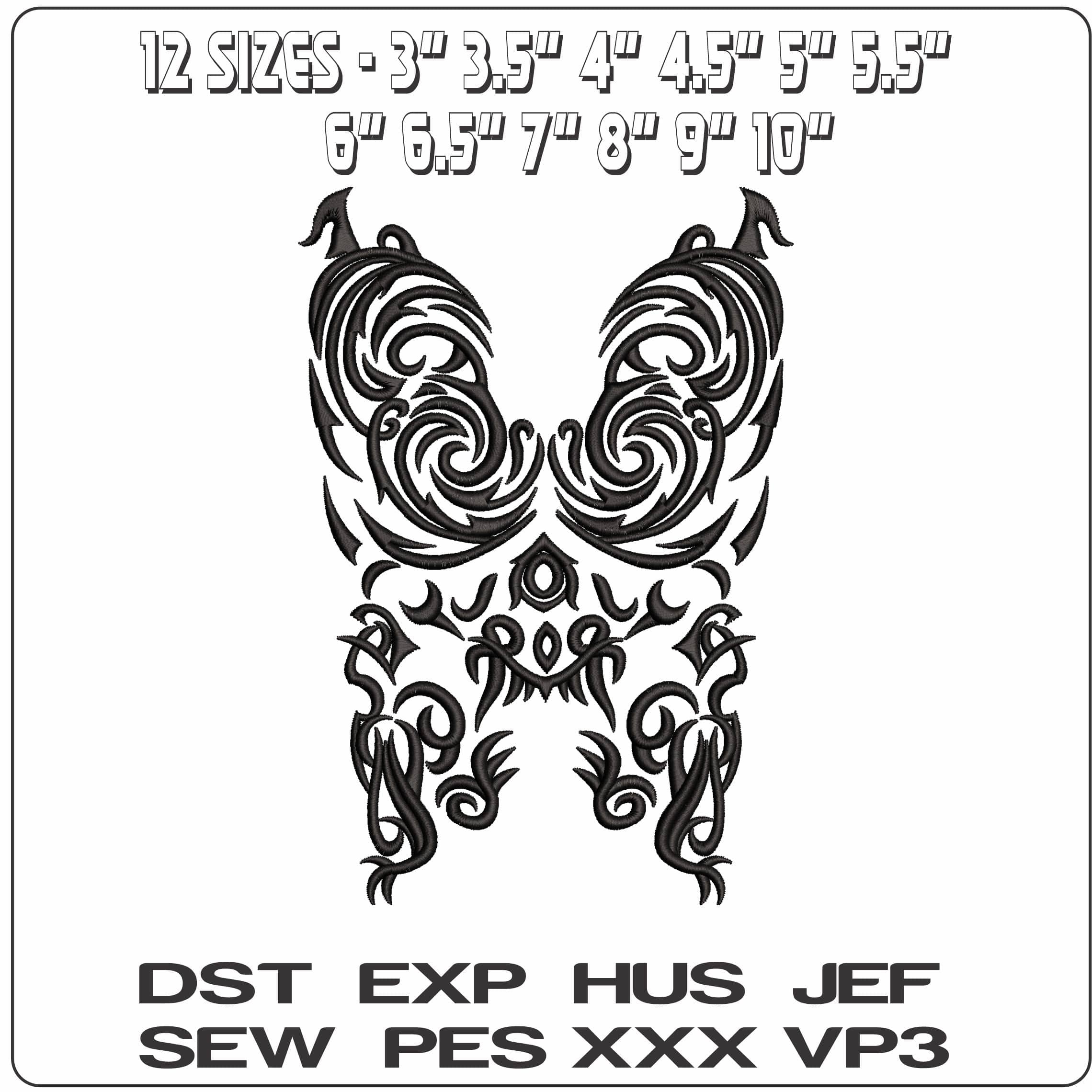 Shakira Design - Elegant embroidery design file - instant download — view 2