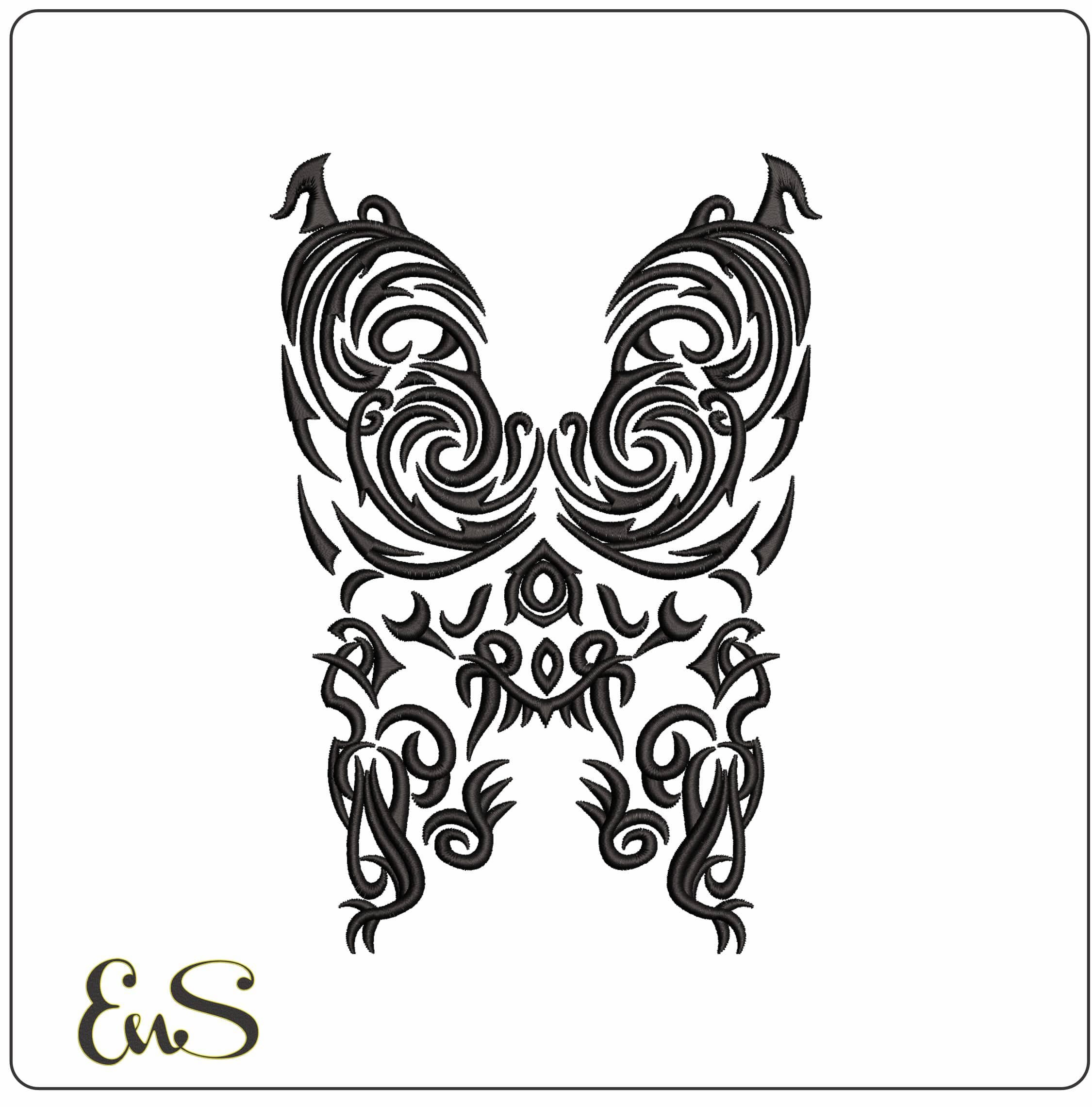 Shakira Design - Elegant embroidery design file - instant download