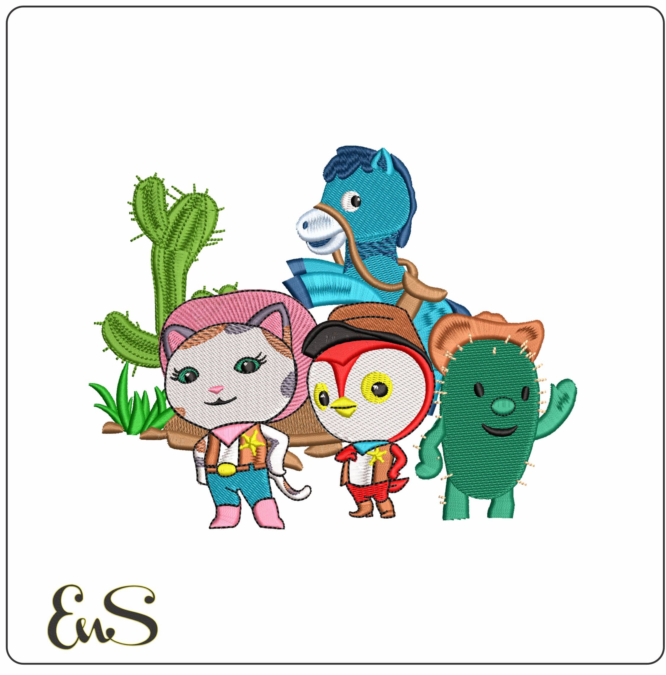 Sheriff Callie Cartoon - Elegant embroidery design file - instant download