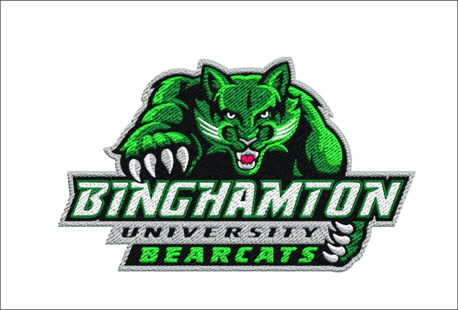 Binghamton Bearcat embroidery design - State University of New York Logo embroidery machine pattern embroidery file - instant download