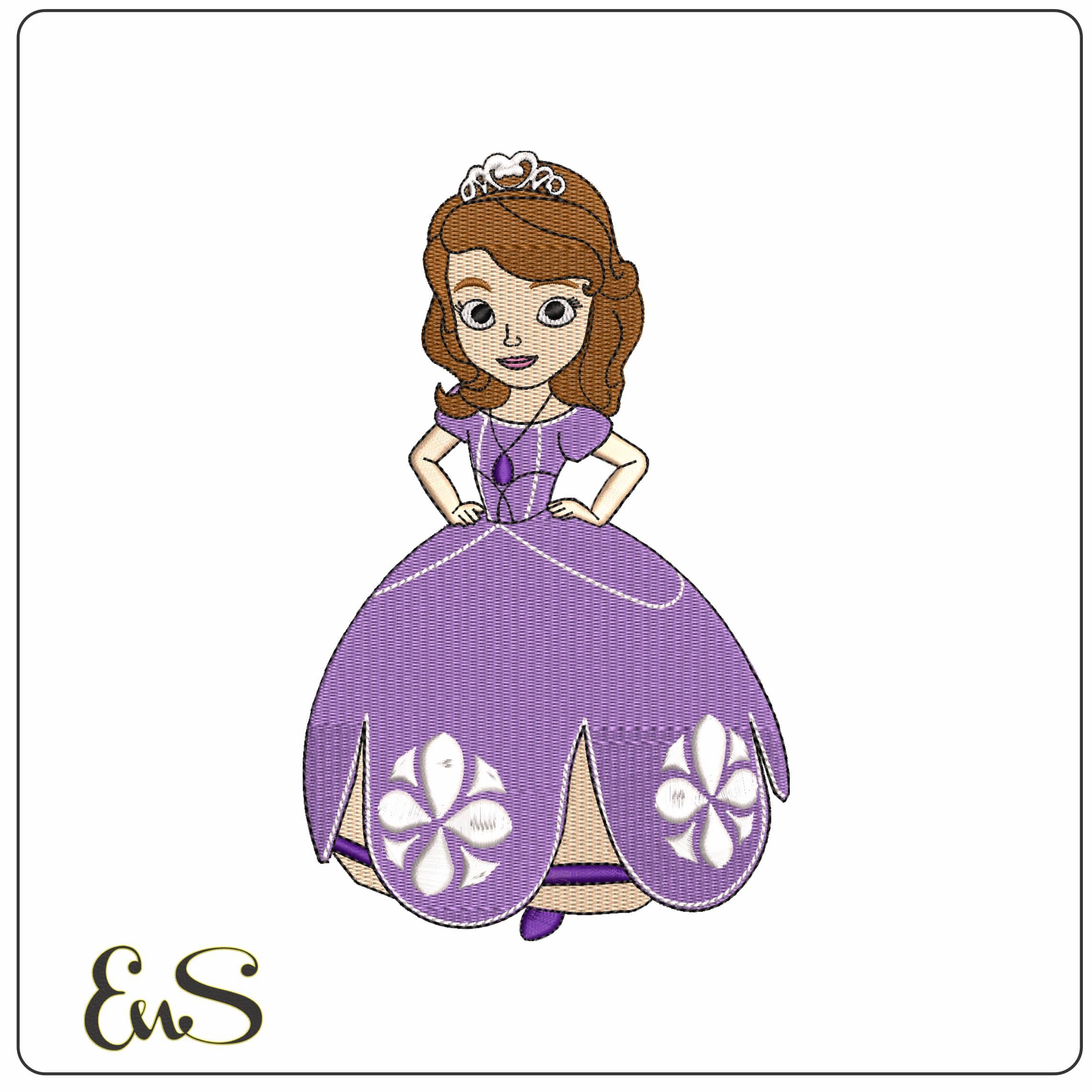 Sofia the First Disney   - Elegant embroidery design file - instant download