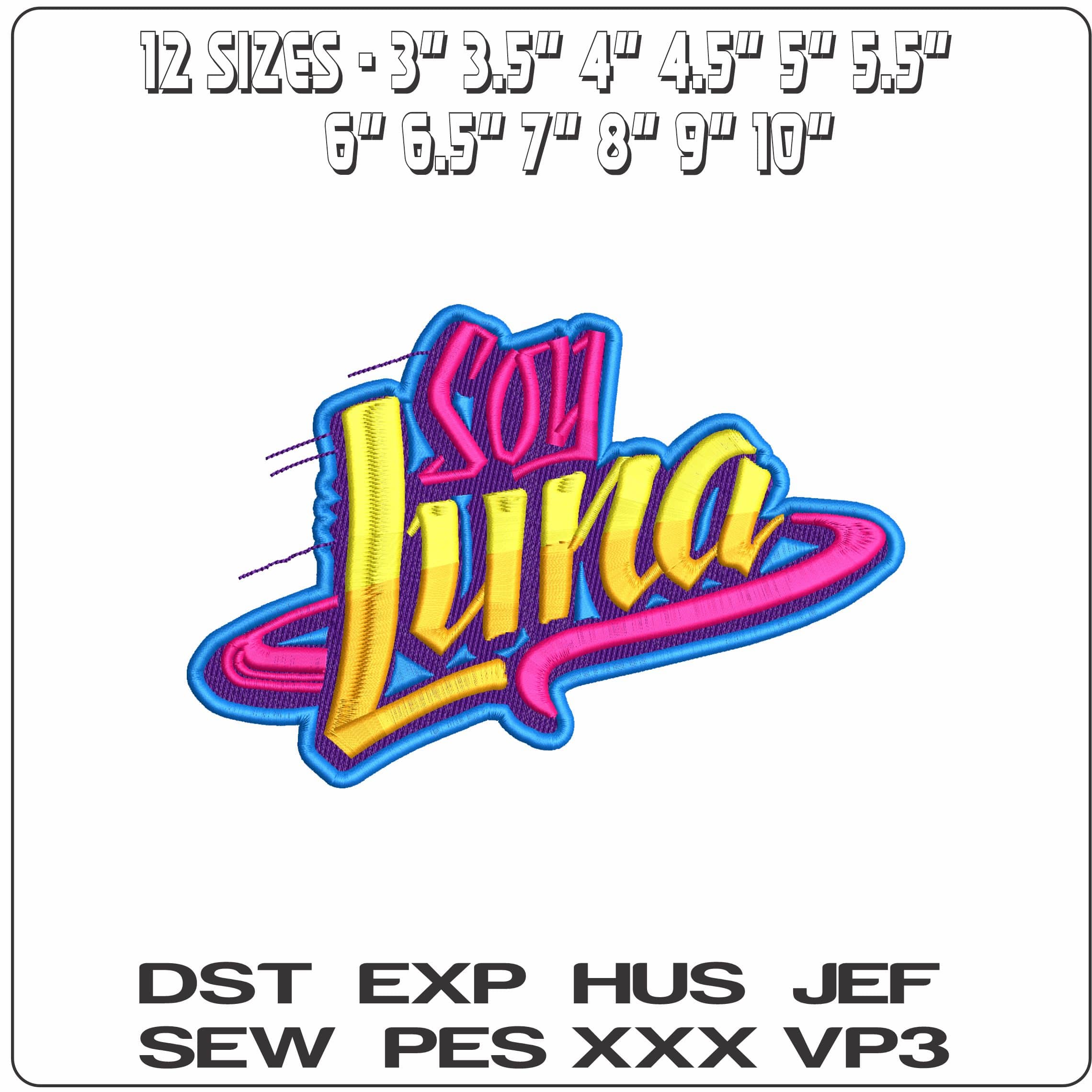 Soy Luna Disney TV  - Elegant embroidery design file - instant download — view 2