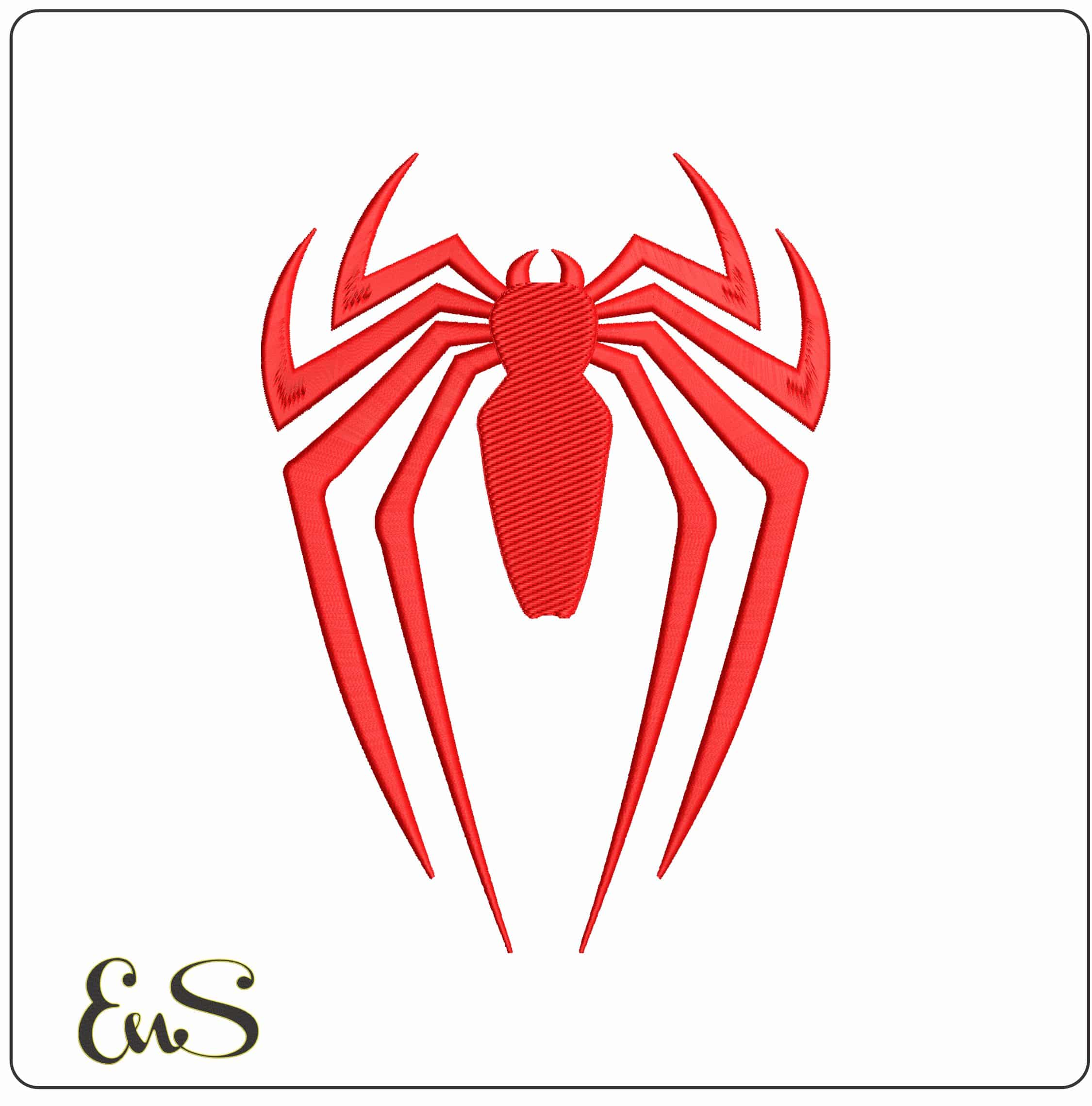 Spiderman 2 Logo  - Elegant embroidery design file - instant download
